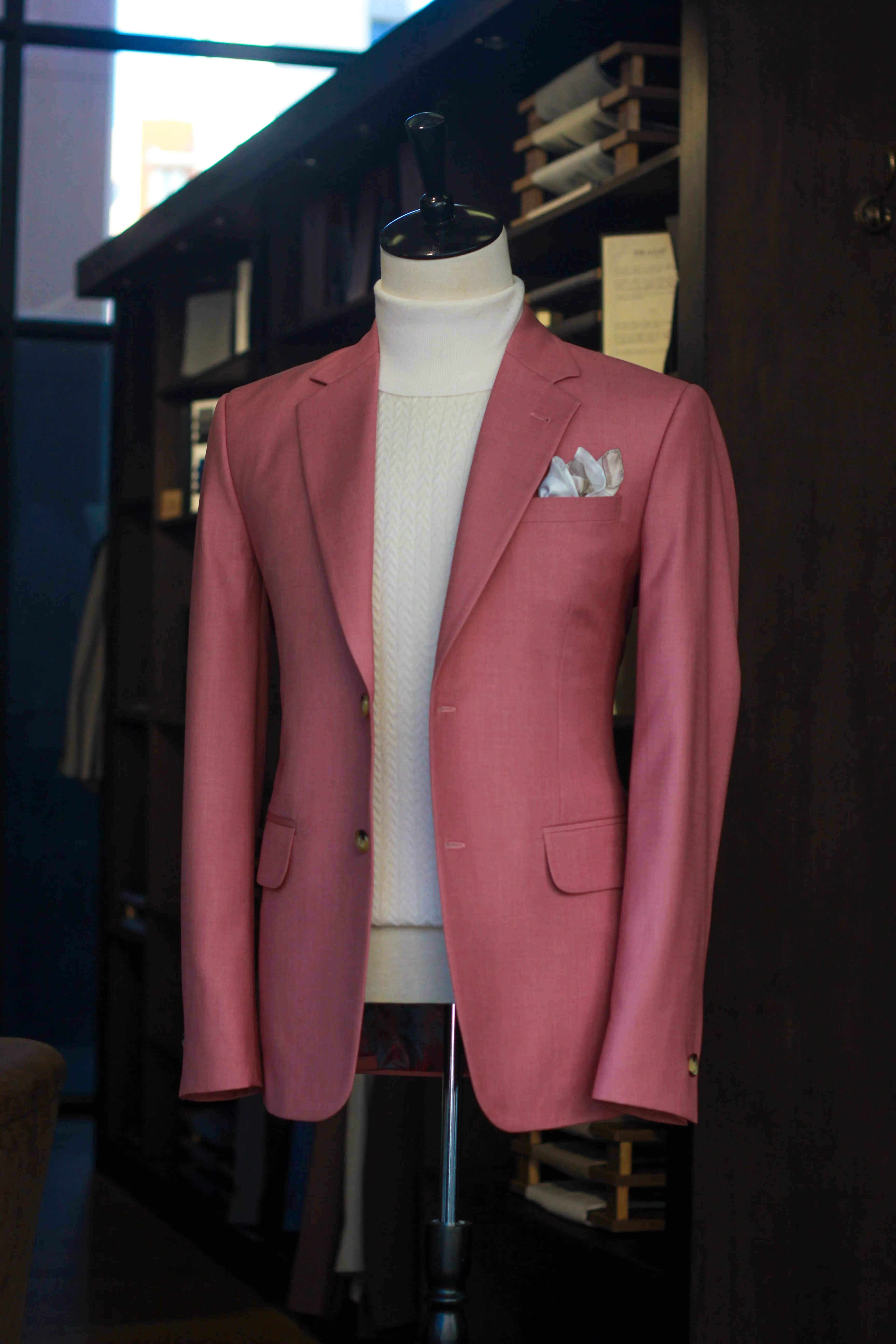 Salmon Single Breasted Blazer