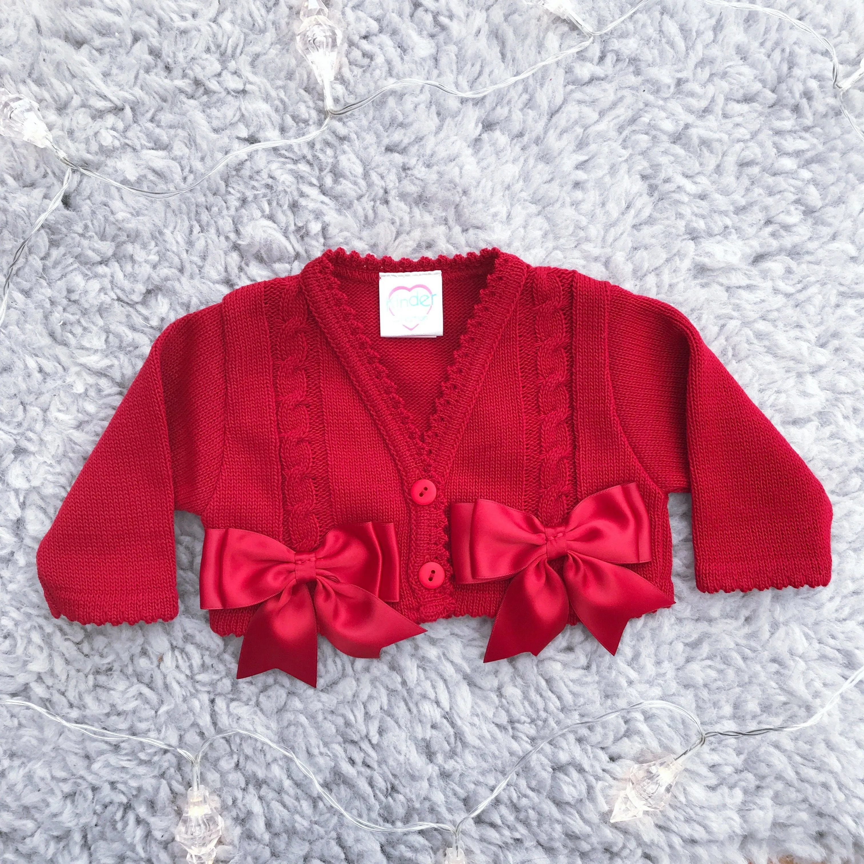 Satin Bow Cardigan