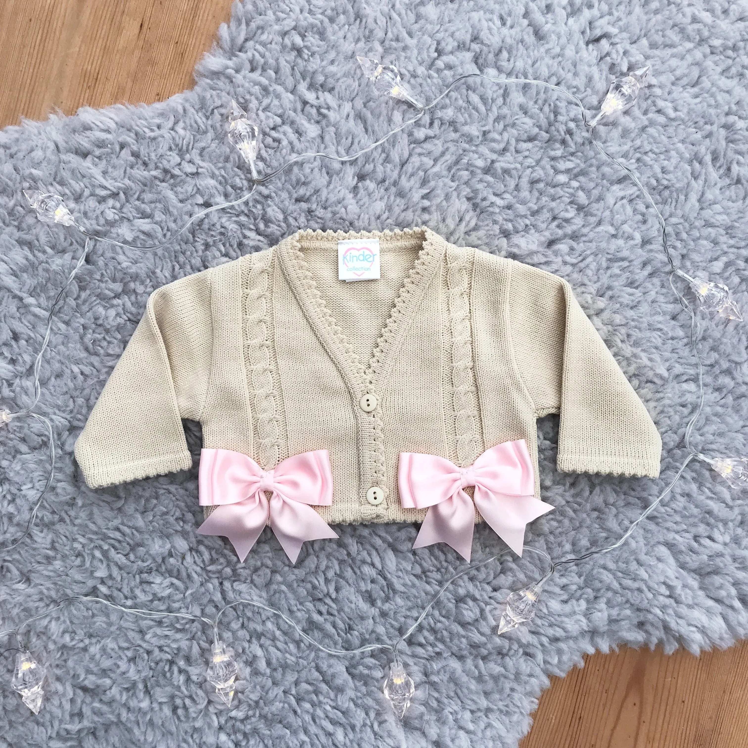 Satin Bow Cardigan