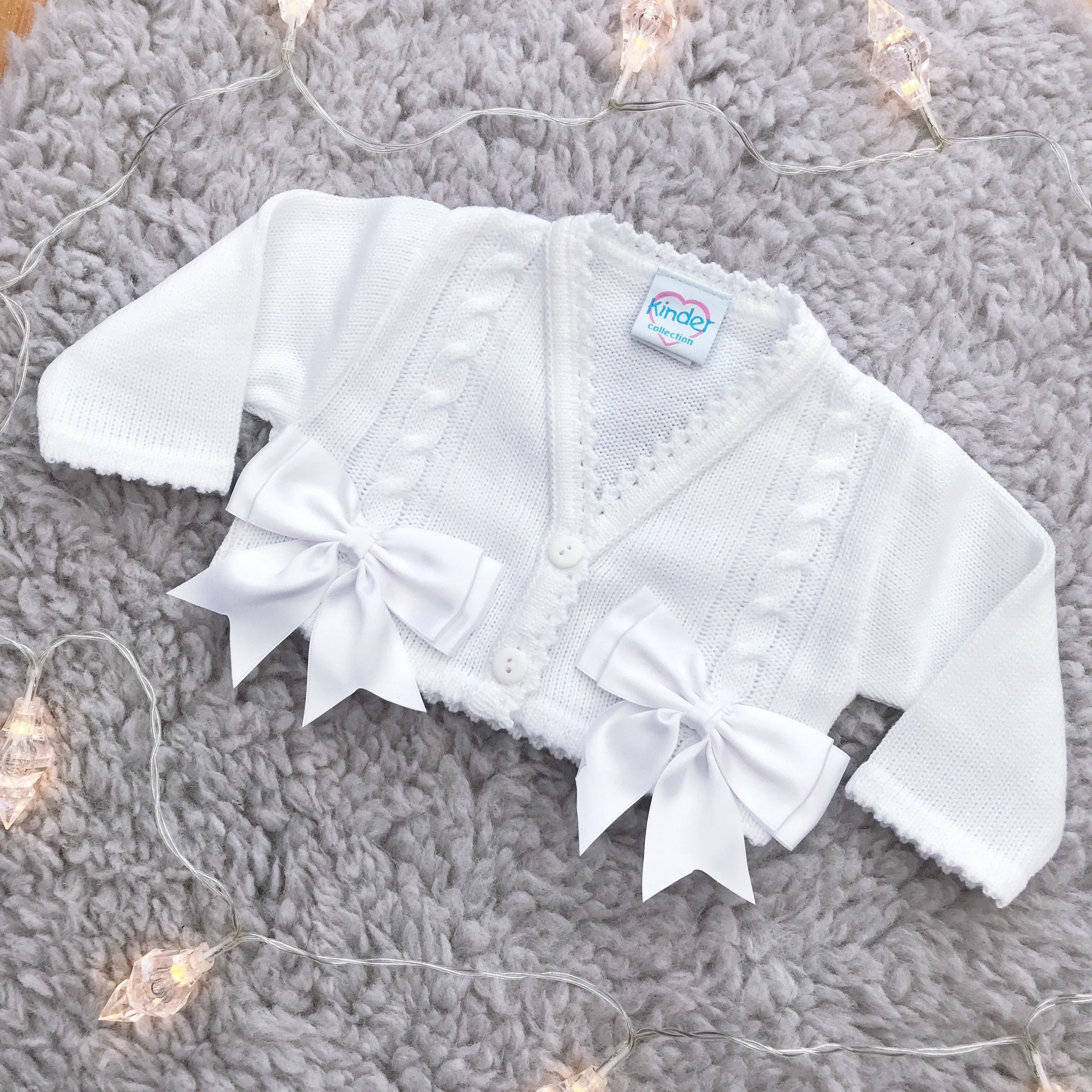 Satin Bow Cardigan