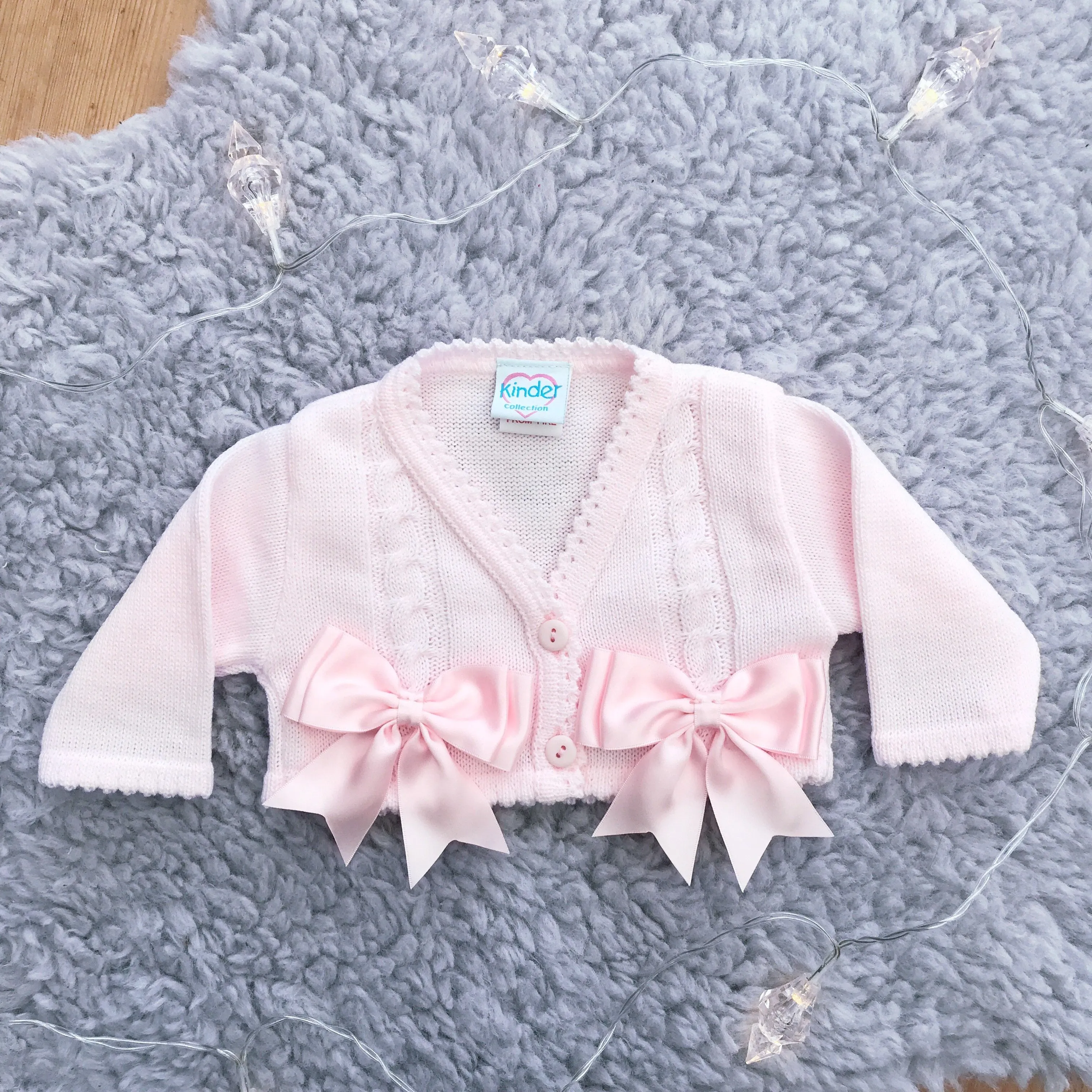 Satin Bow Cardigan