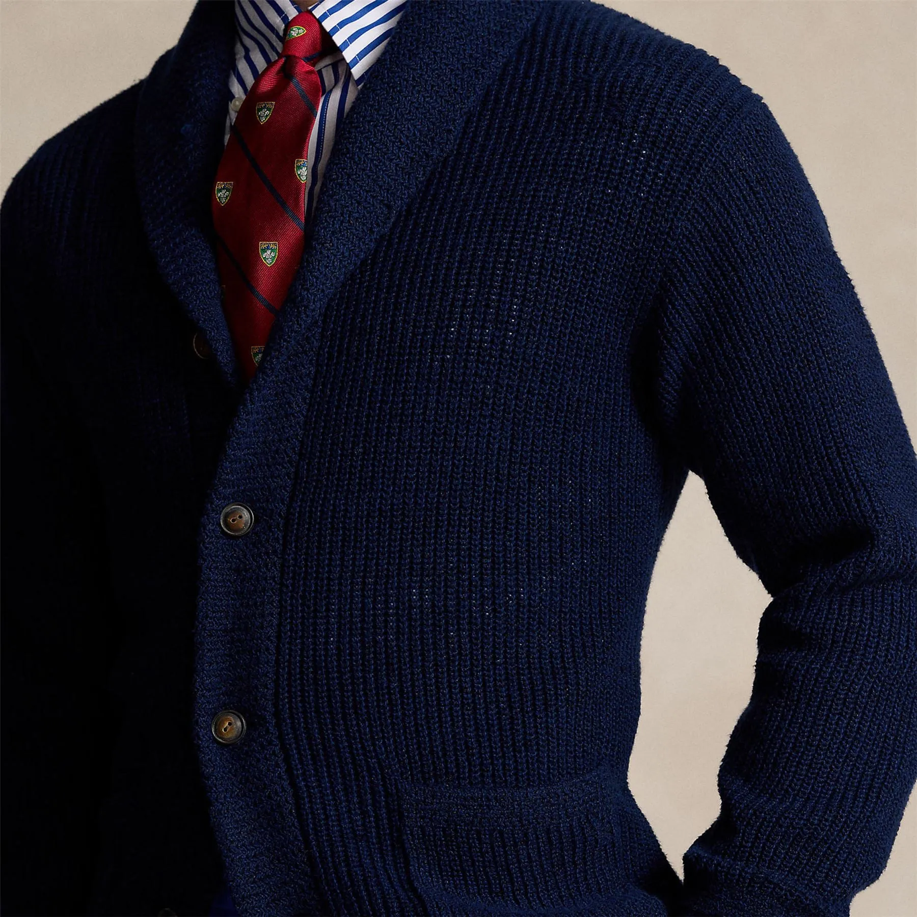 Shawl Cardigan Bright Navy