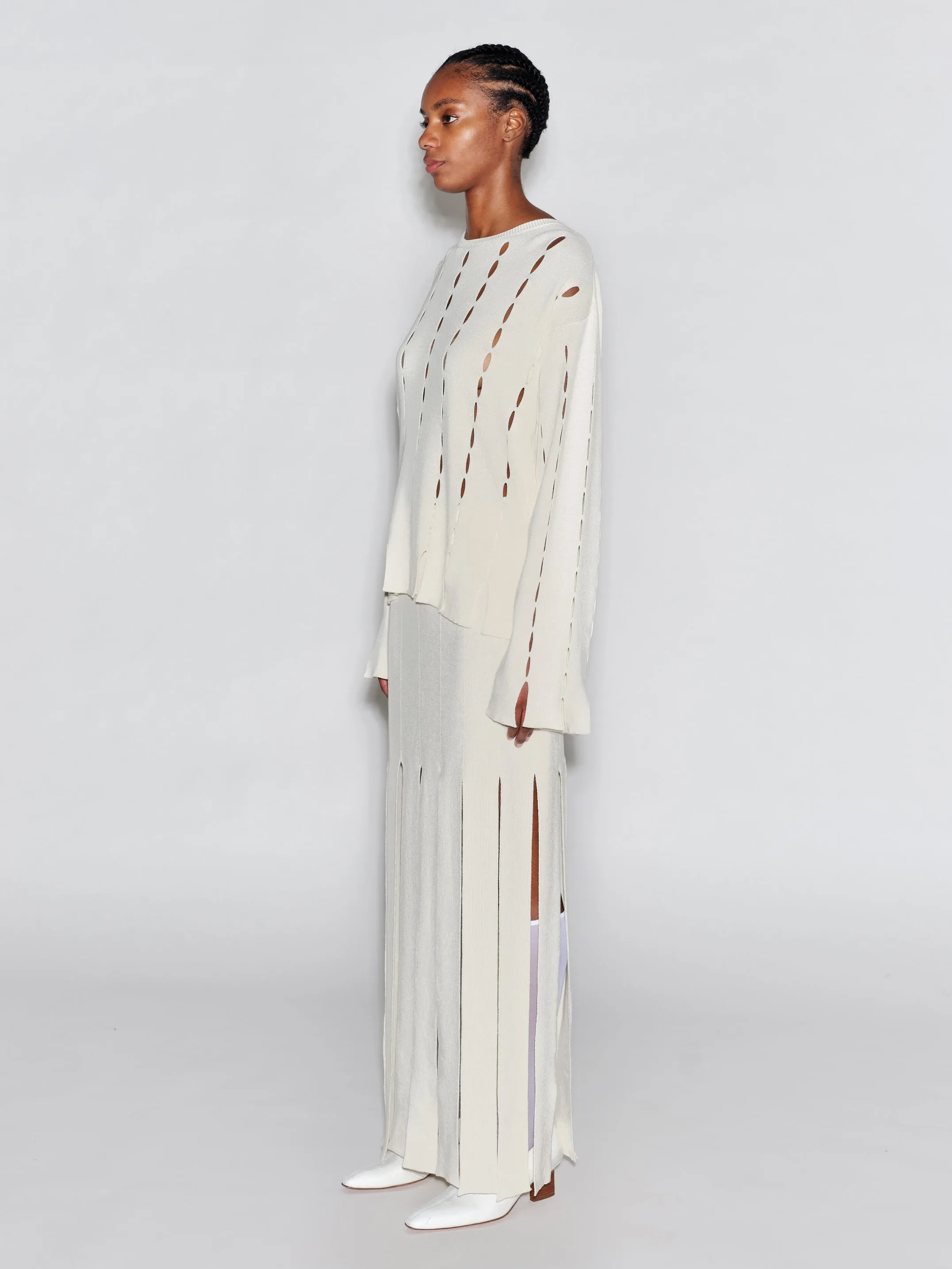 SLASH PANEL PULLOVER