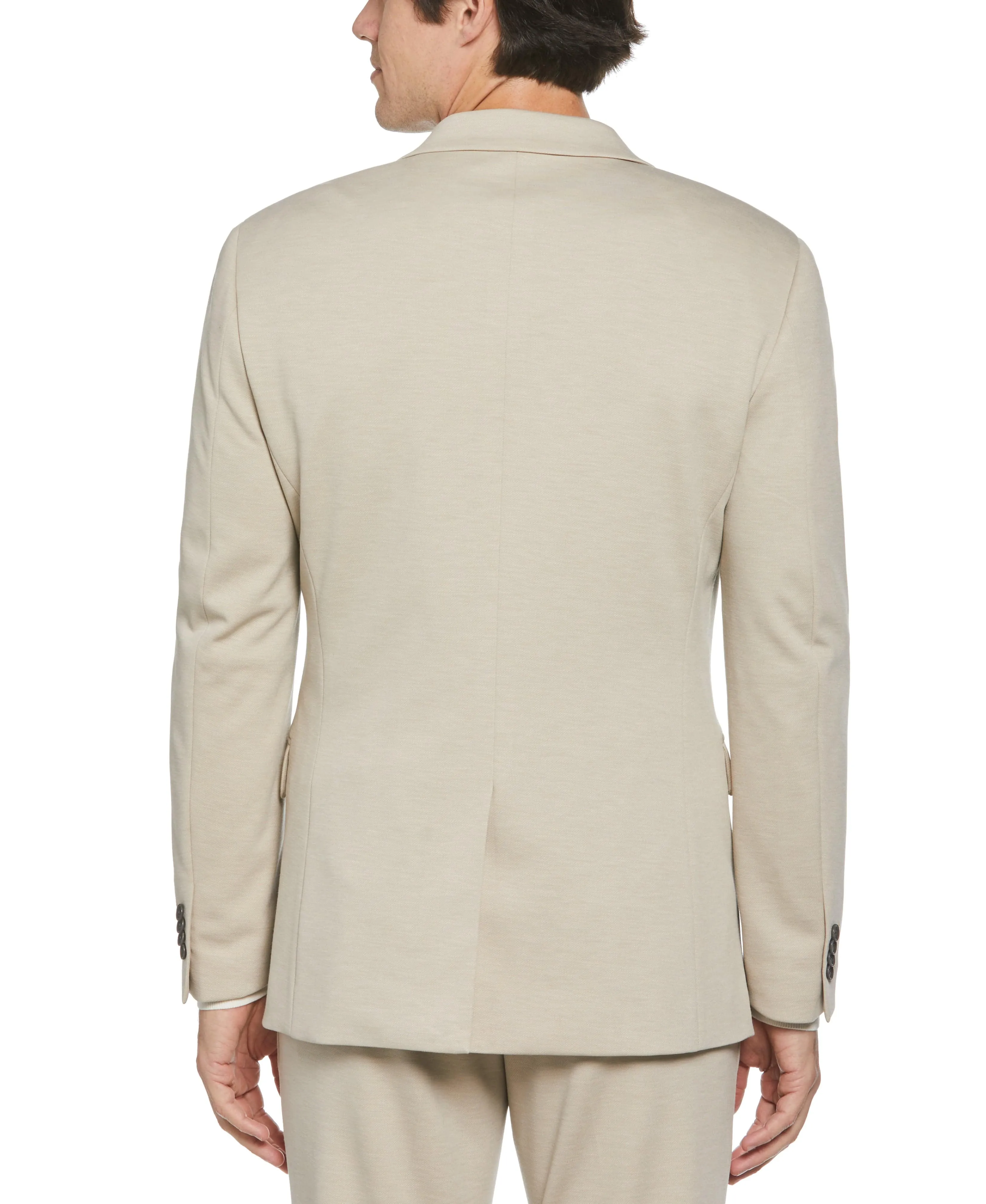 Slim Fit Solid Knit Suit Jacket