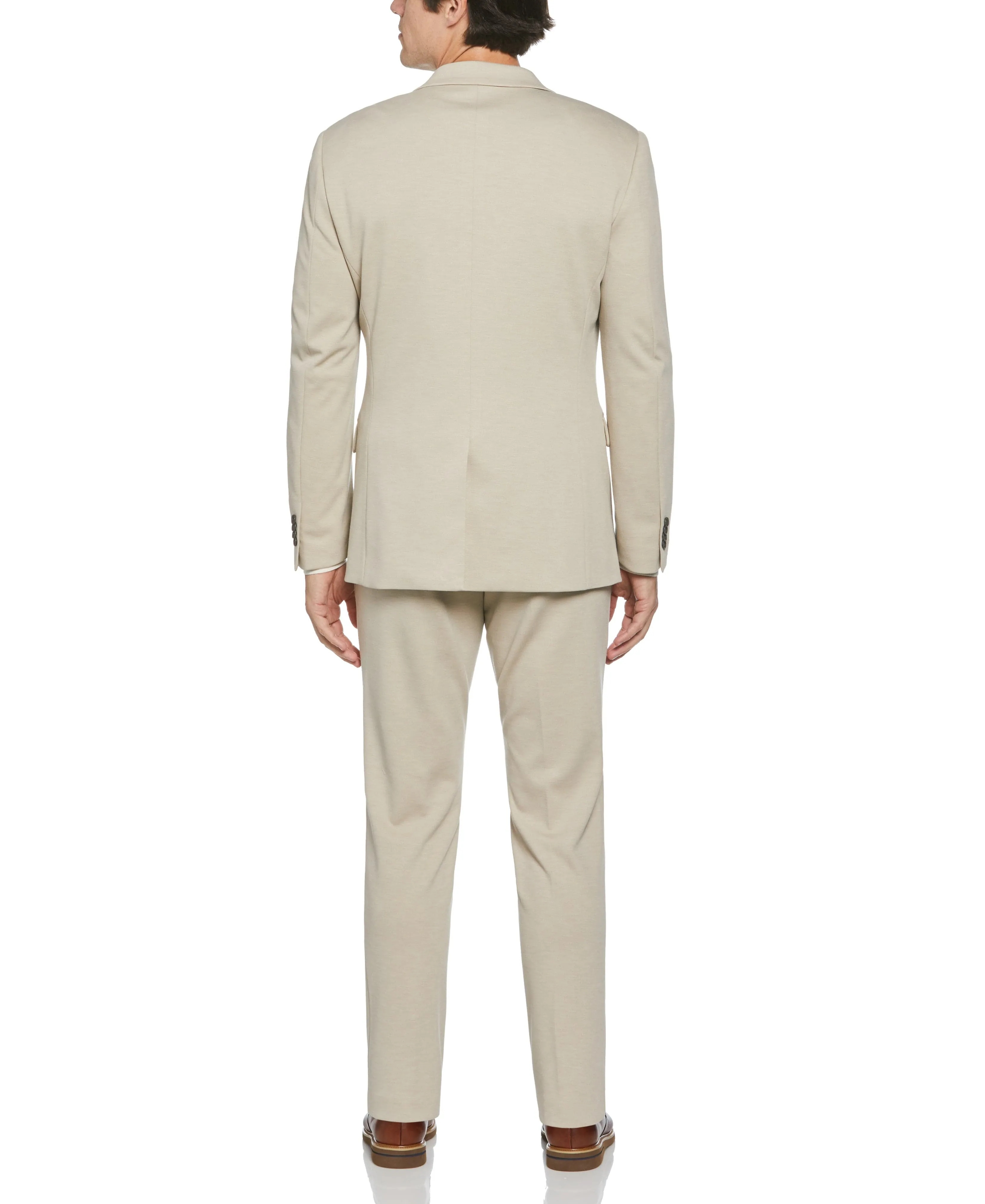 Slim Fit Solid Knit Suit Jacket