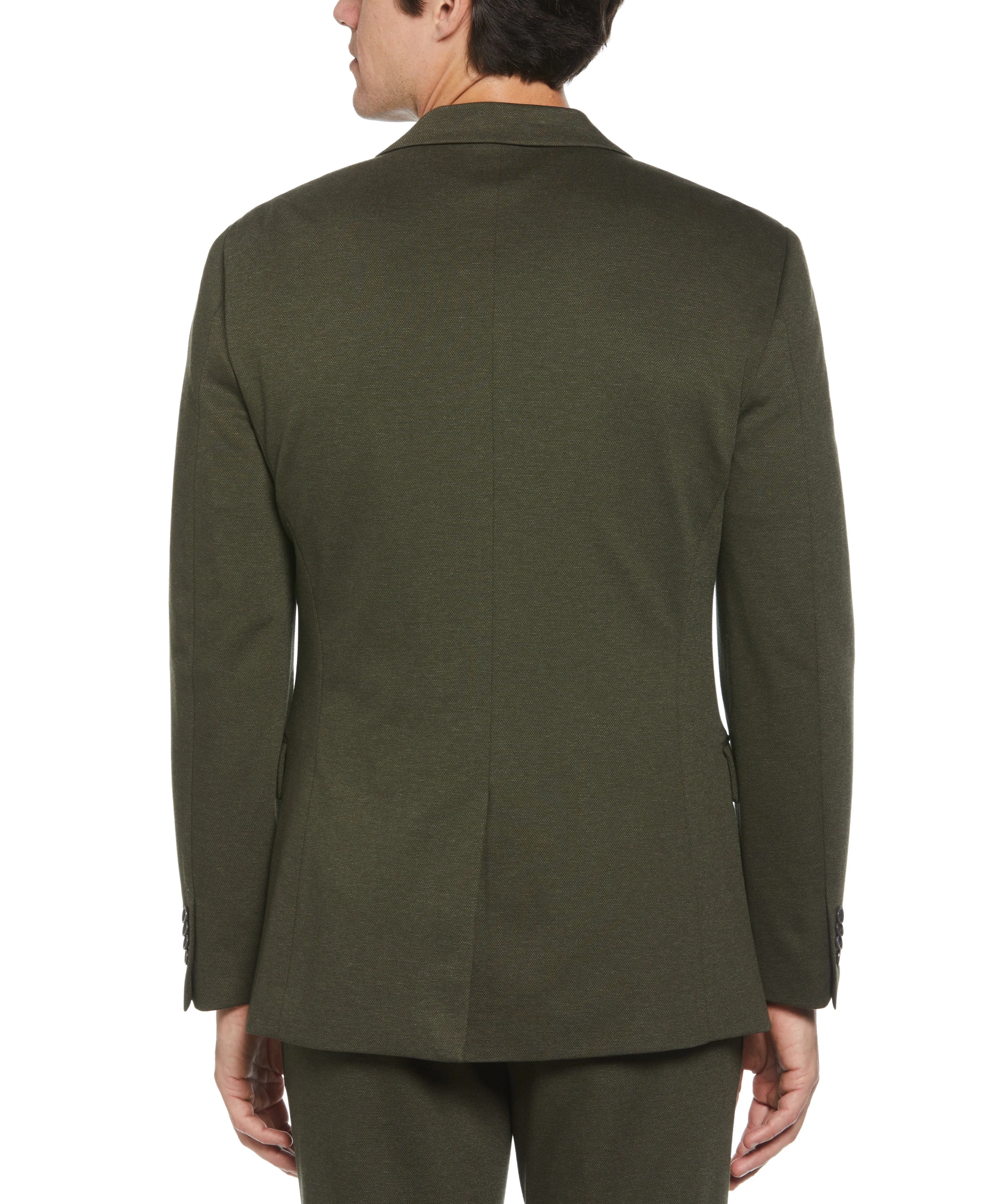 Slim Fit Two Tone Smart Knit Suit Jacket