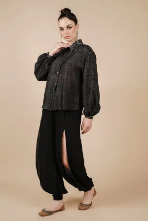 Soft Black Long Top