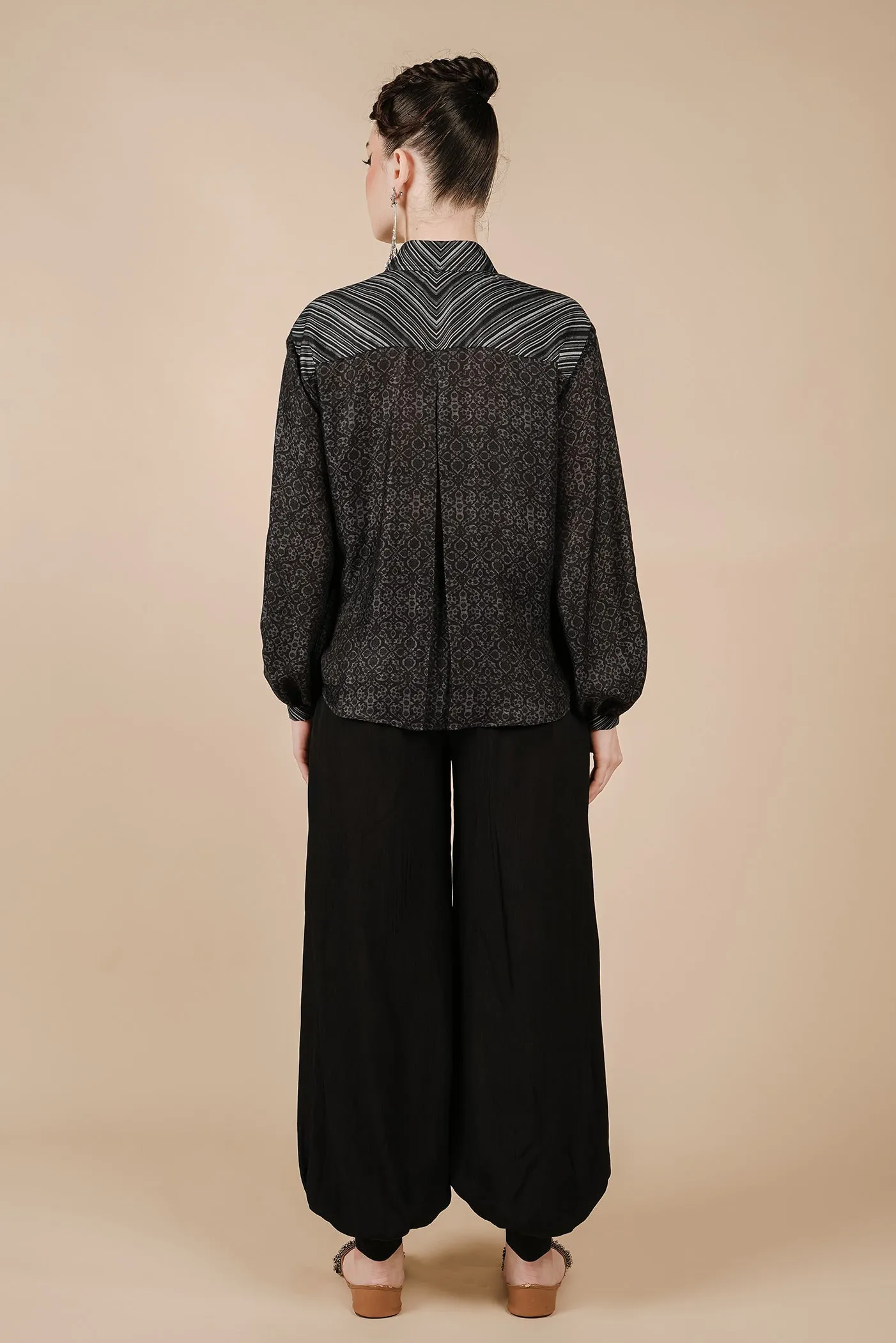 Soft Black Long Top