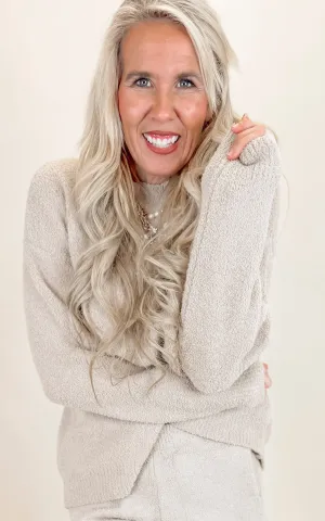 Solid Color Crewneck Sweater