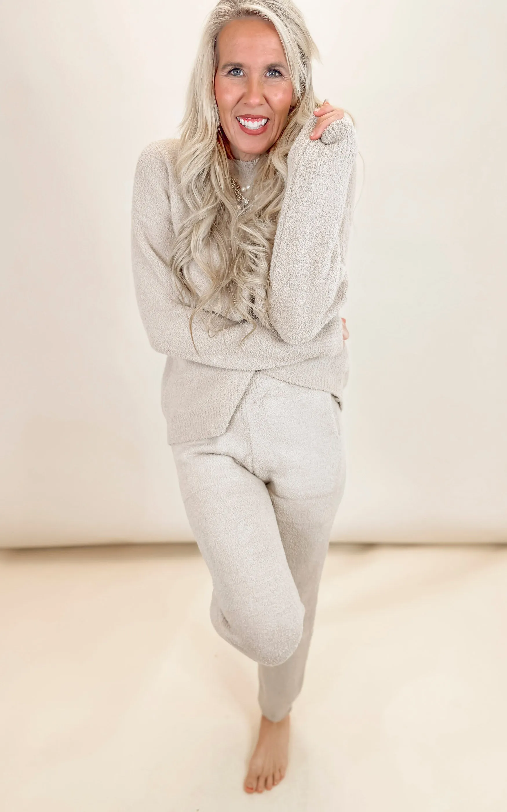 Solid Color Crewneck Sweater