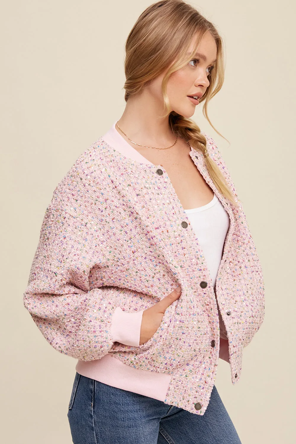 Sparkled Bomber Jacket