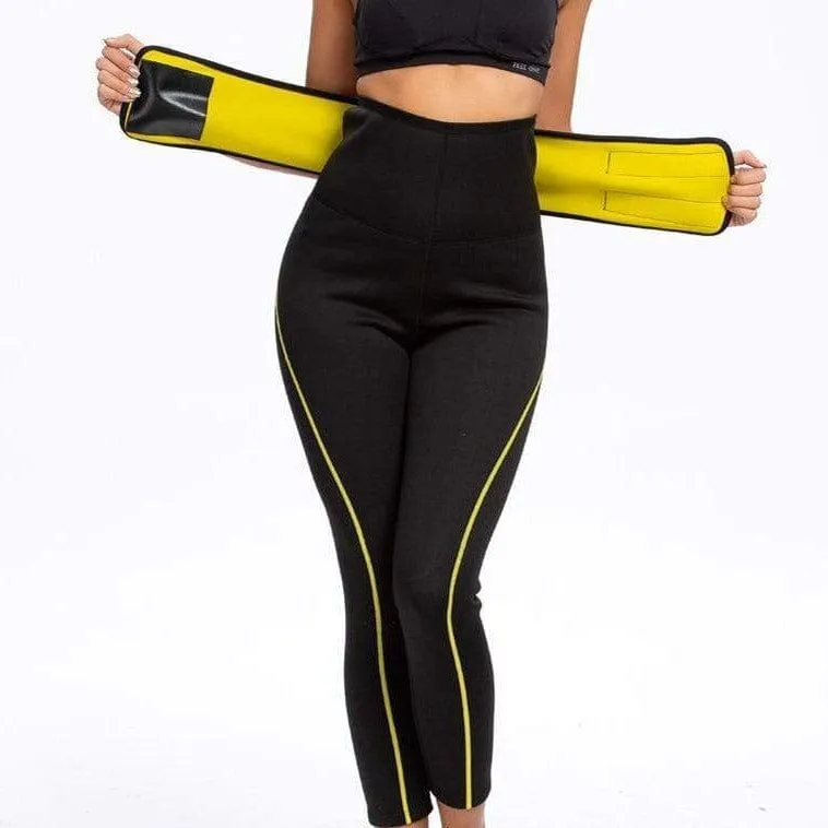 Sports Black High Waisted Gym Sweat Legging For Women