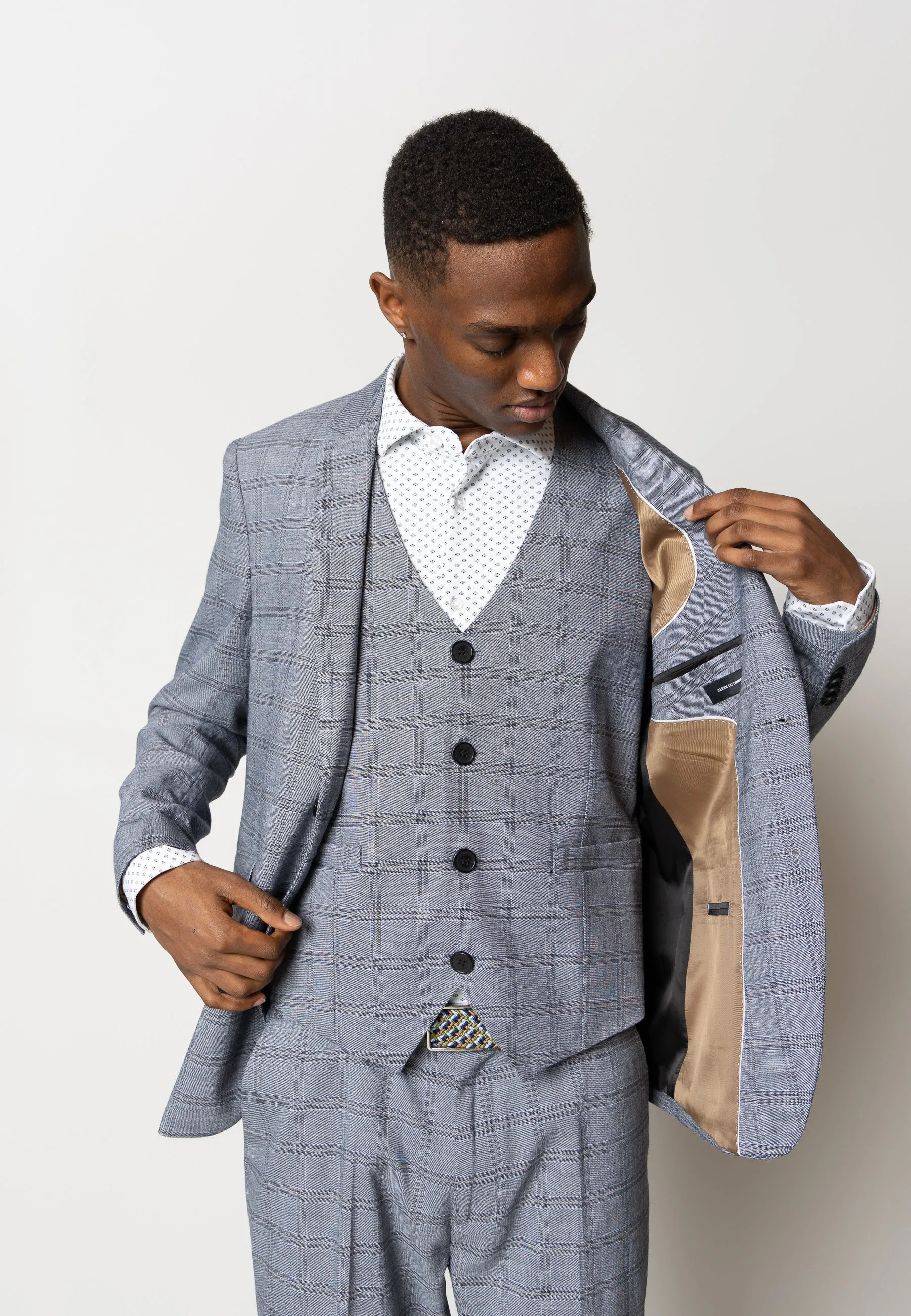 Storm XO blazer - Navy/Khaki Check