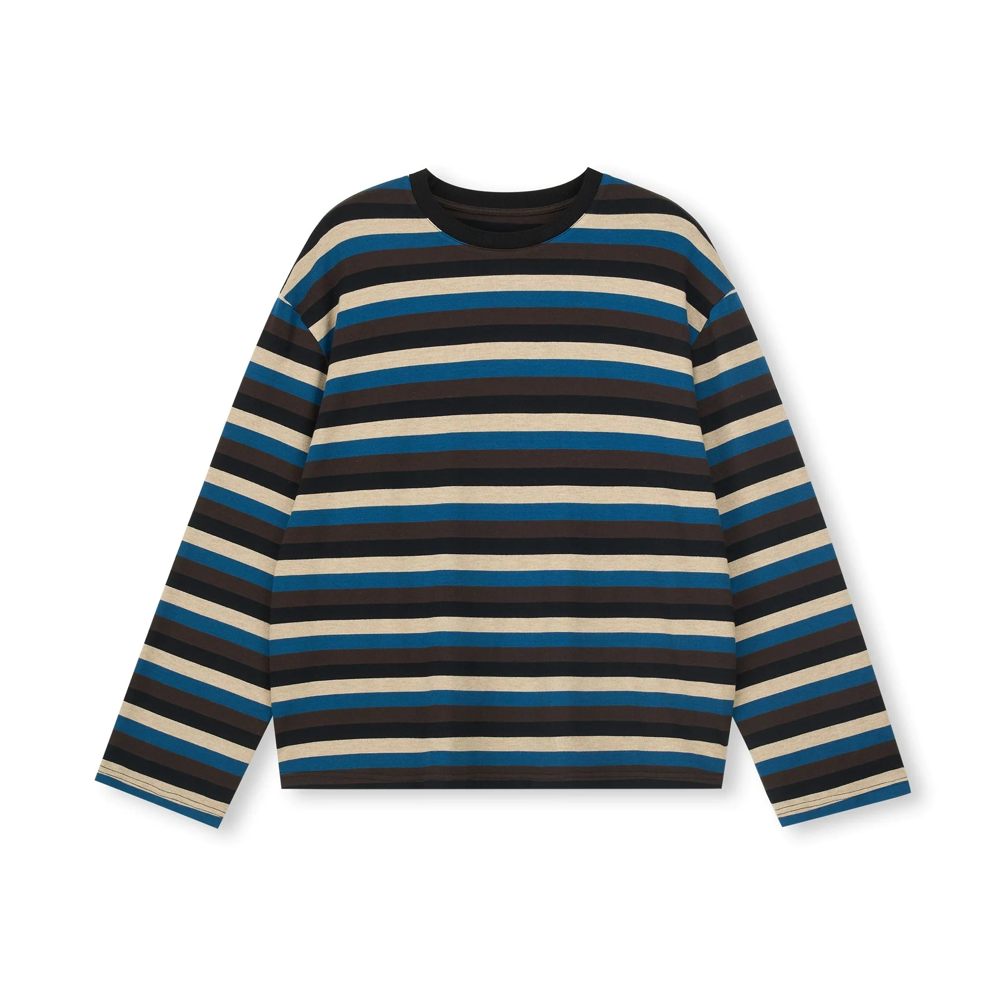 Striped Drop-Shoulder Sweater