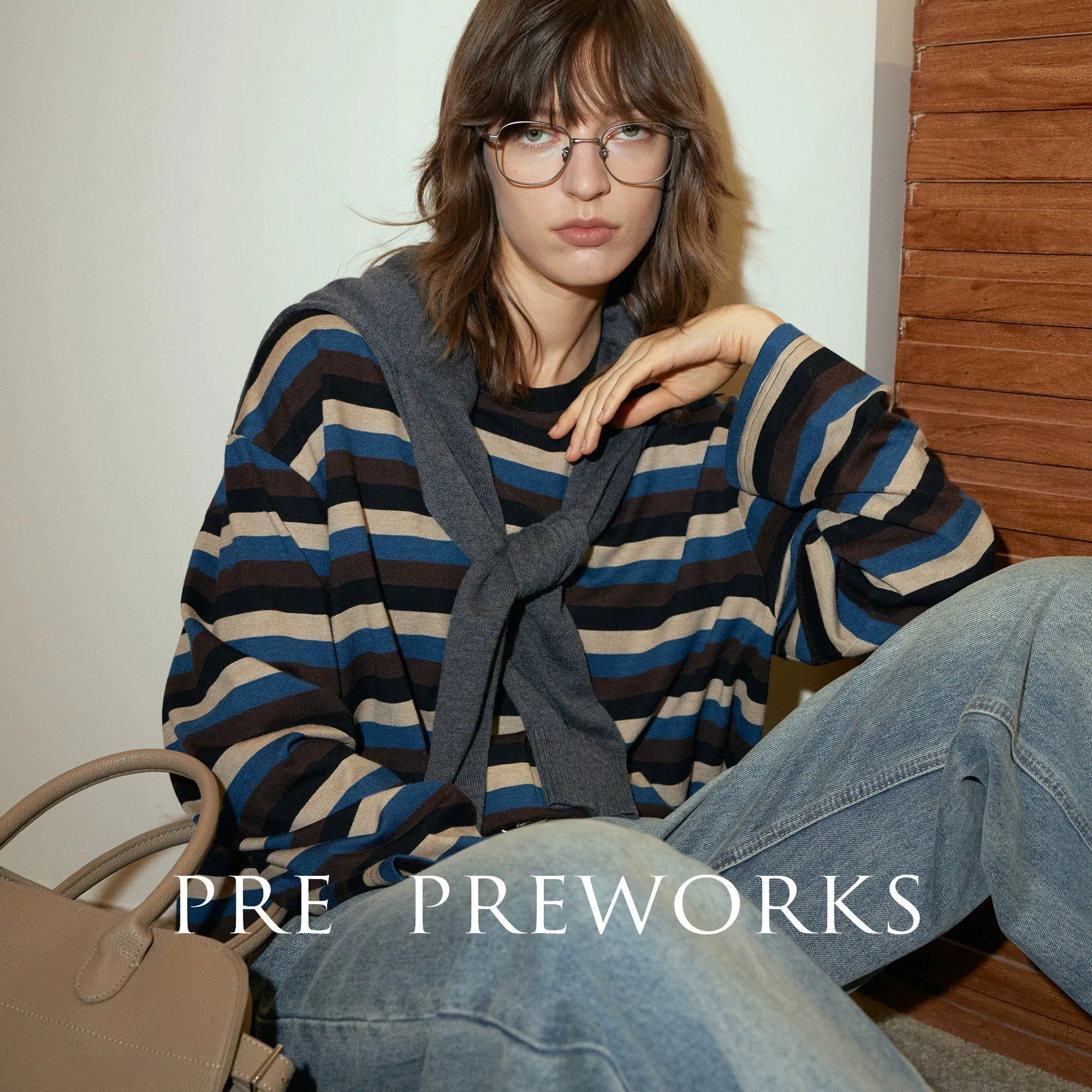 Striped Drop-Shoulder Sweater