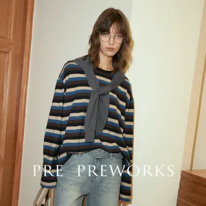 Striped Drop-Shoulder Sweater