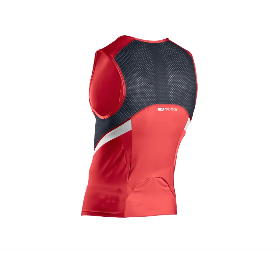Sugoi Men's RPM  Tri / Triathlon Tank - XL - Red