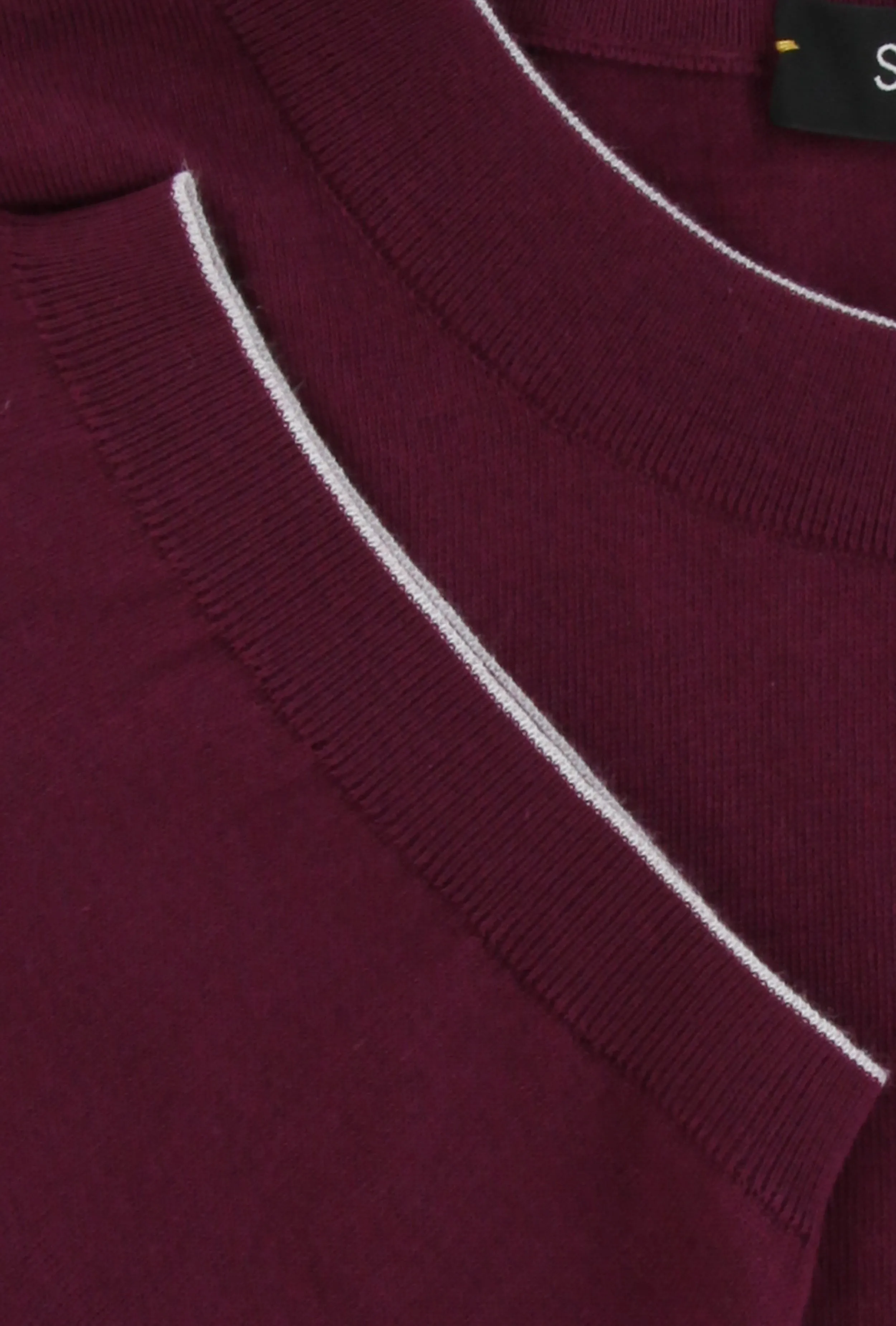 Svevo Parma Burgundy Red Crewneck Sweater