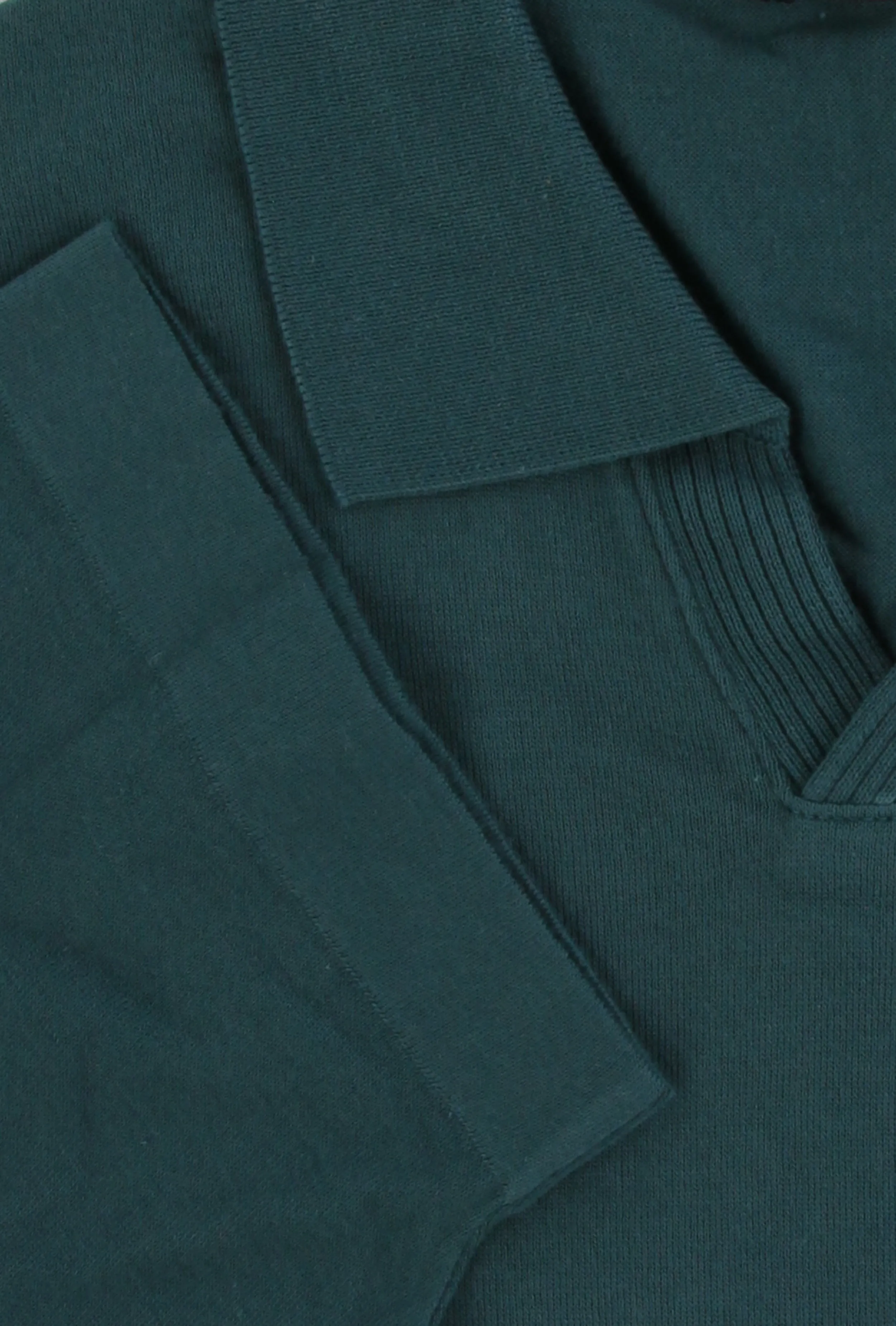 Svevo Parma Green V-Neck Polo Sweater