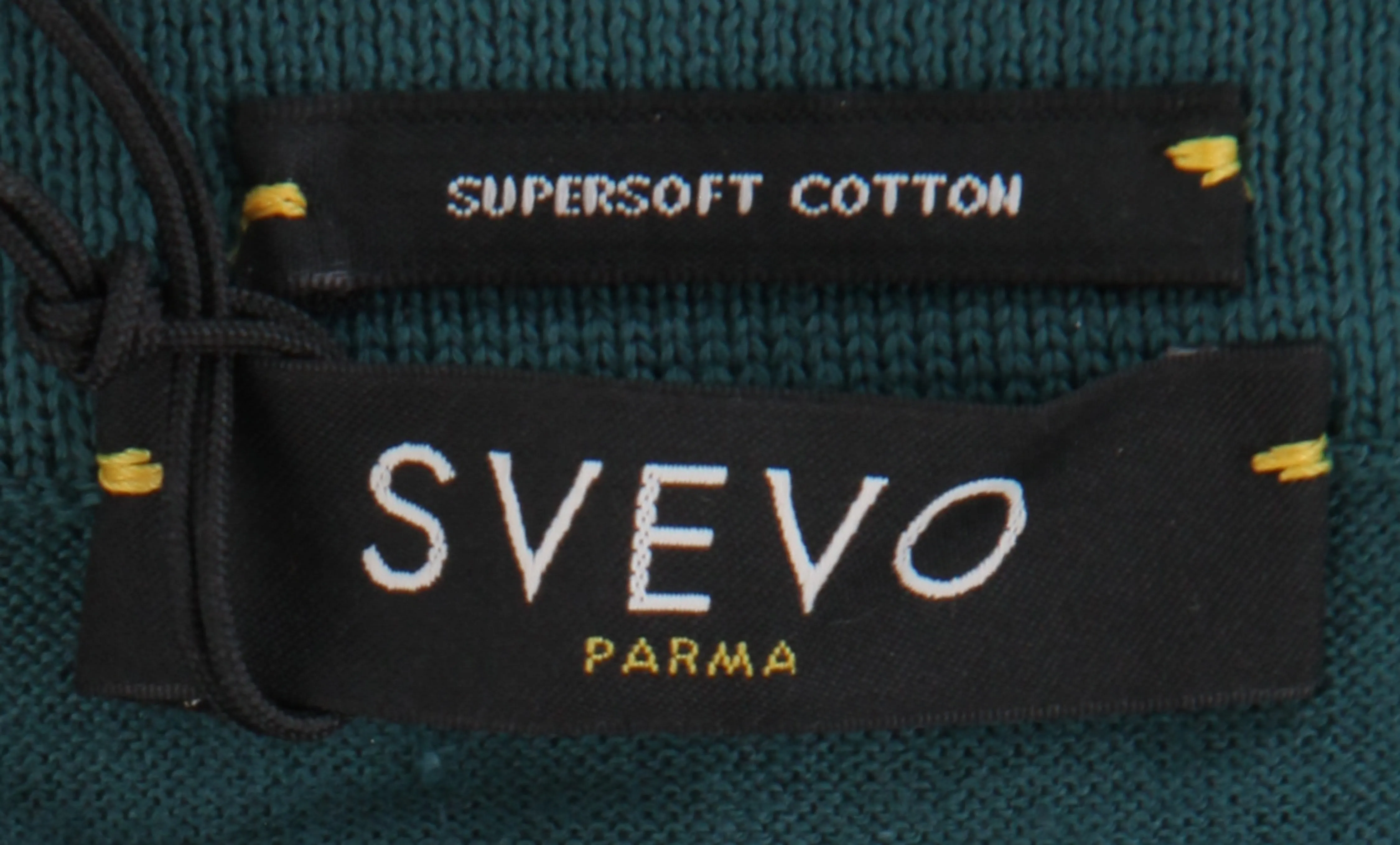 Svevo Parma Green V-Neck Polo Sweater