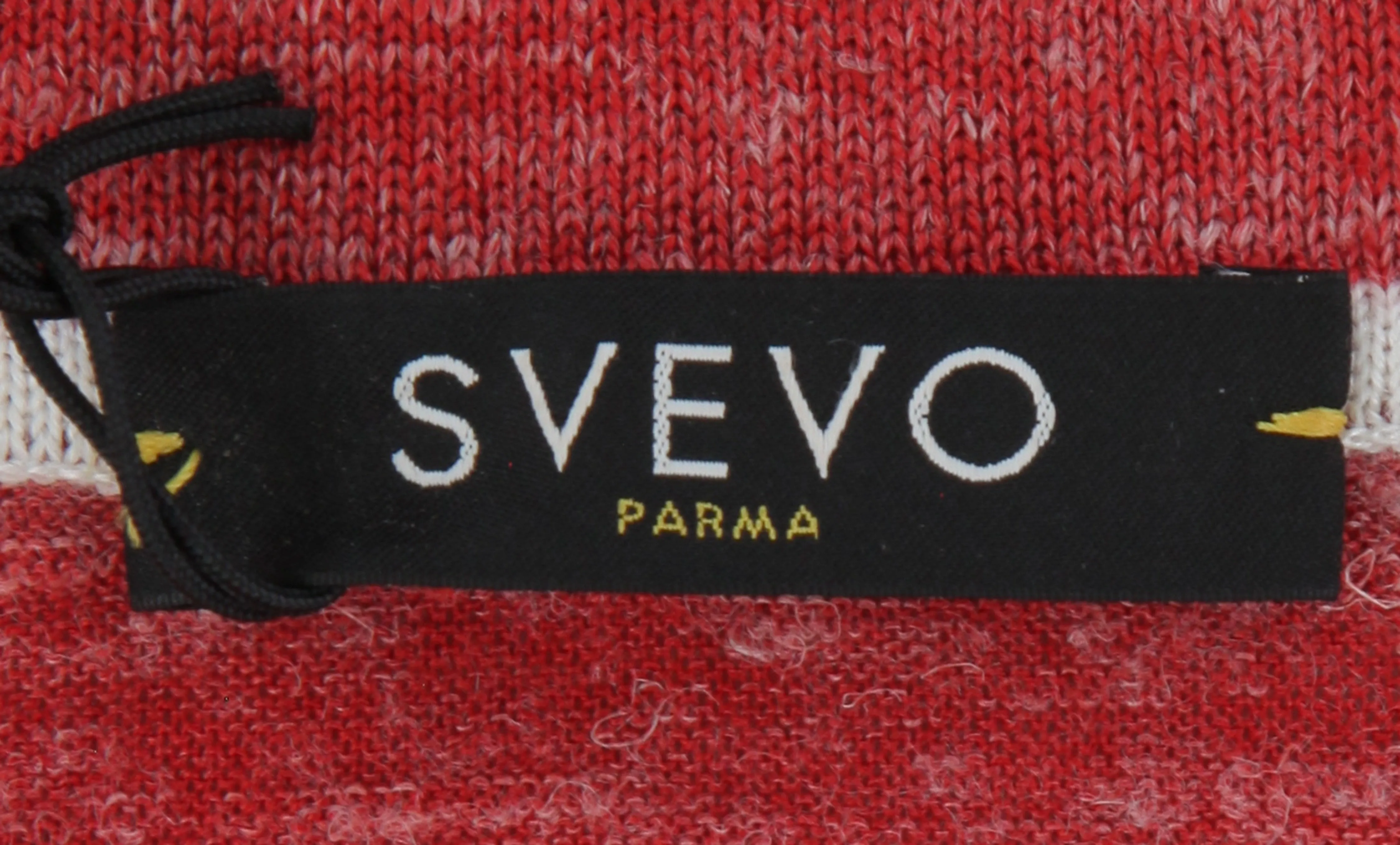 Svevo Parma Red V-Neck Polo Sweater