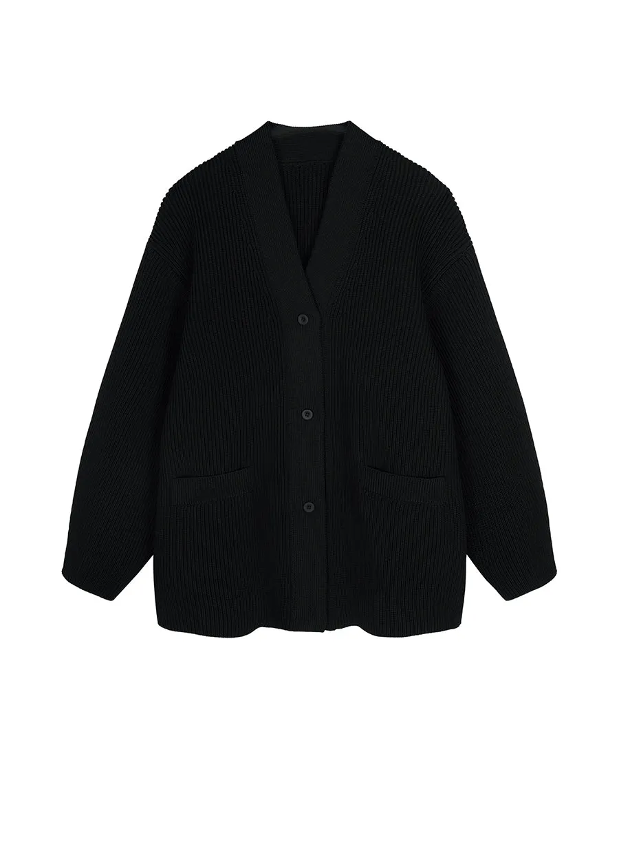 Sweater / JNBY Oversized V-neck Cardigan