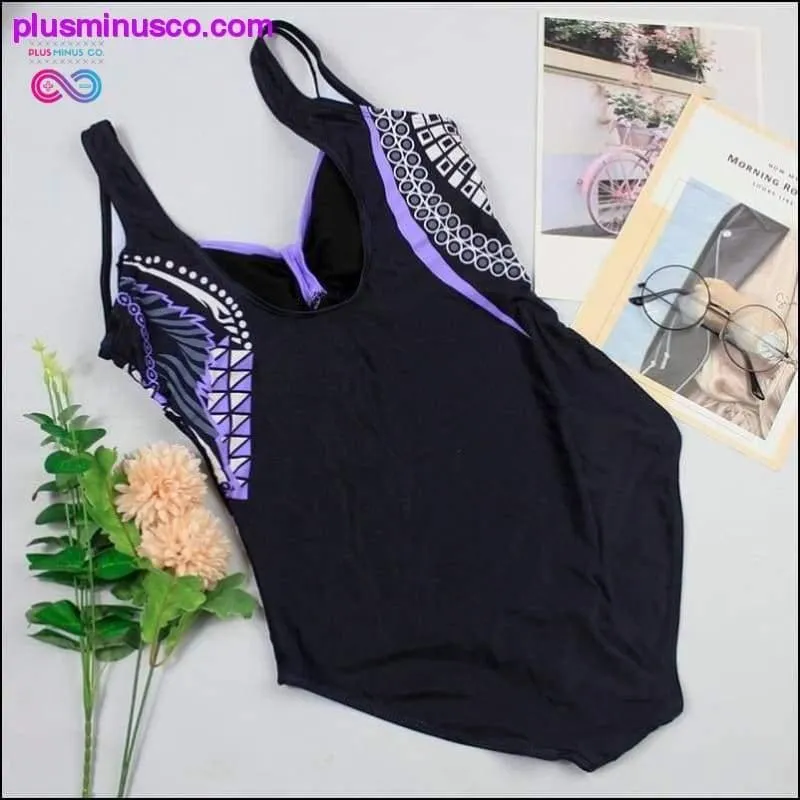 Swimwear Women One Piece Swimsuit Push Up Vintage Retro