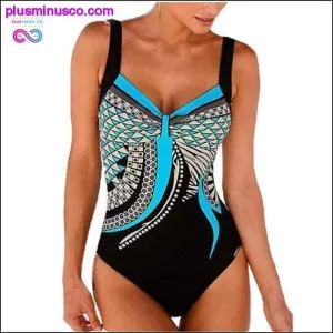 Swimwear Women One Piece Swimsuit Push Up Vintage Retro