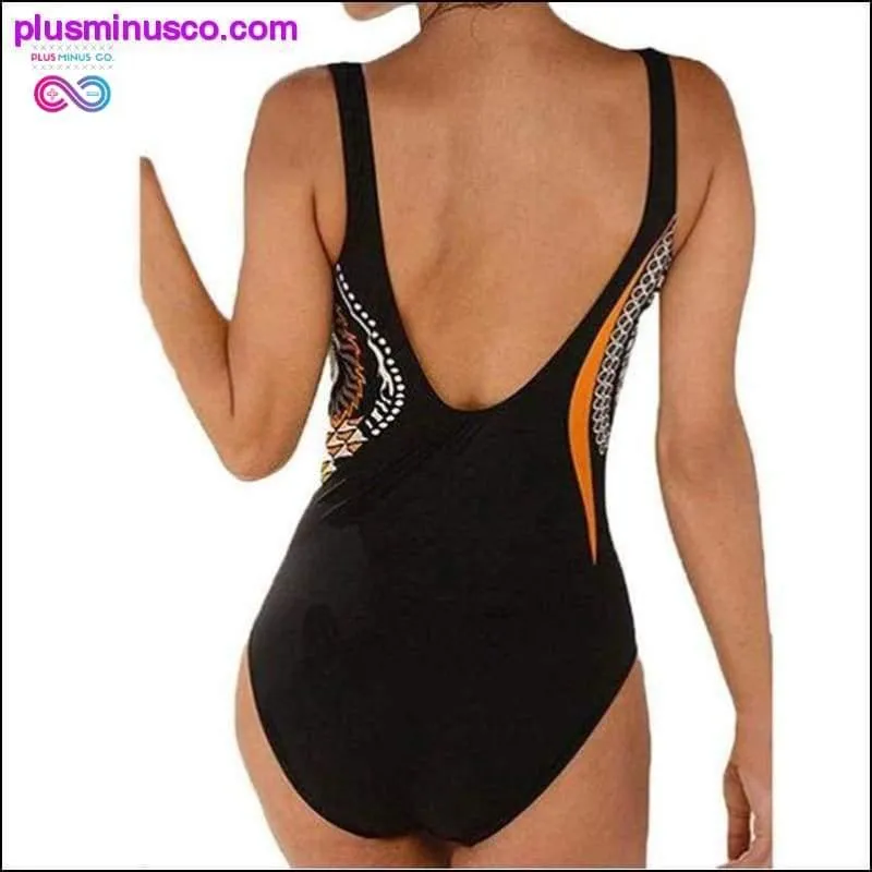 Swimwear Women One Piece Swimsuit Push Up Vintage Retro