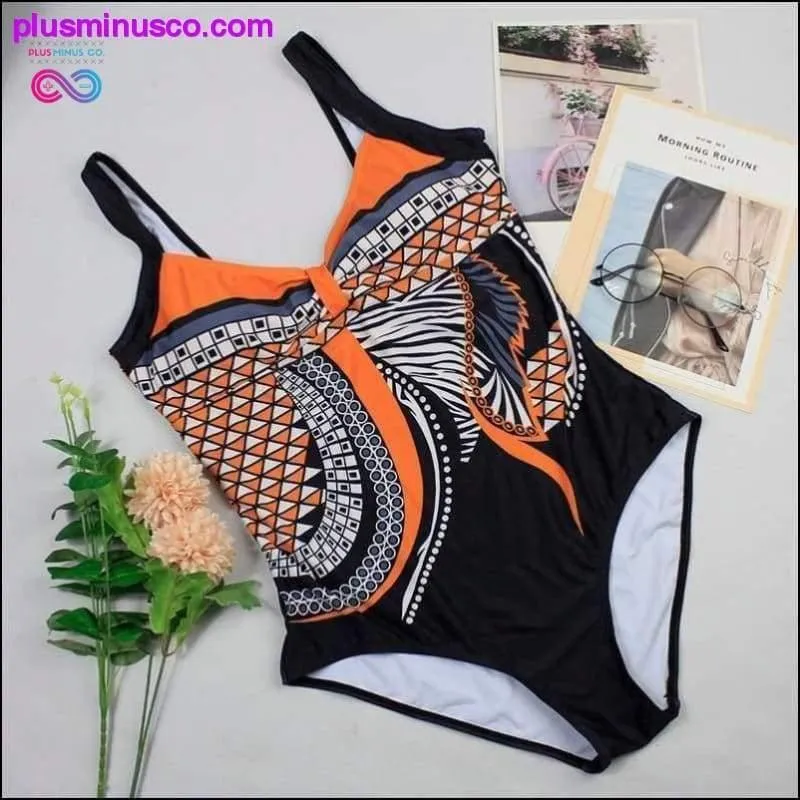 Swimwear Women One Piece Swimsuit Push Up Vintage Retro