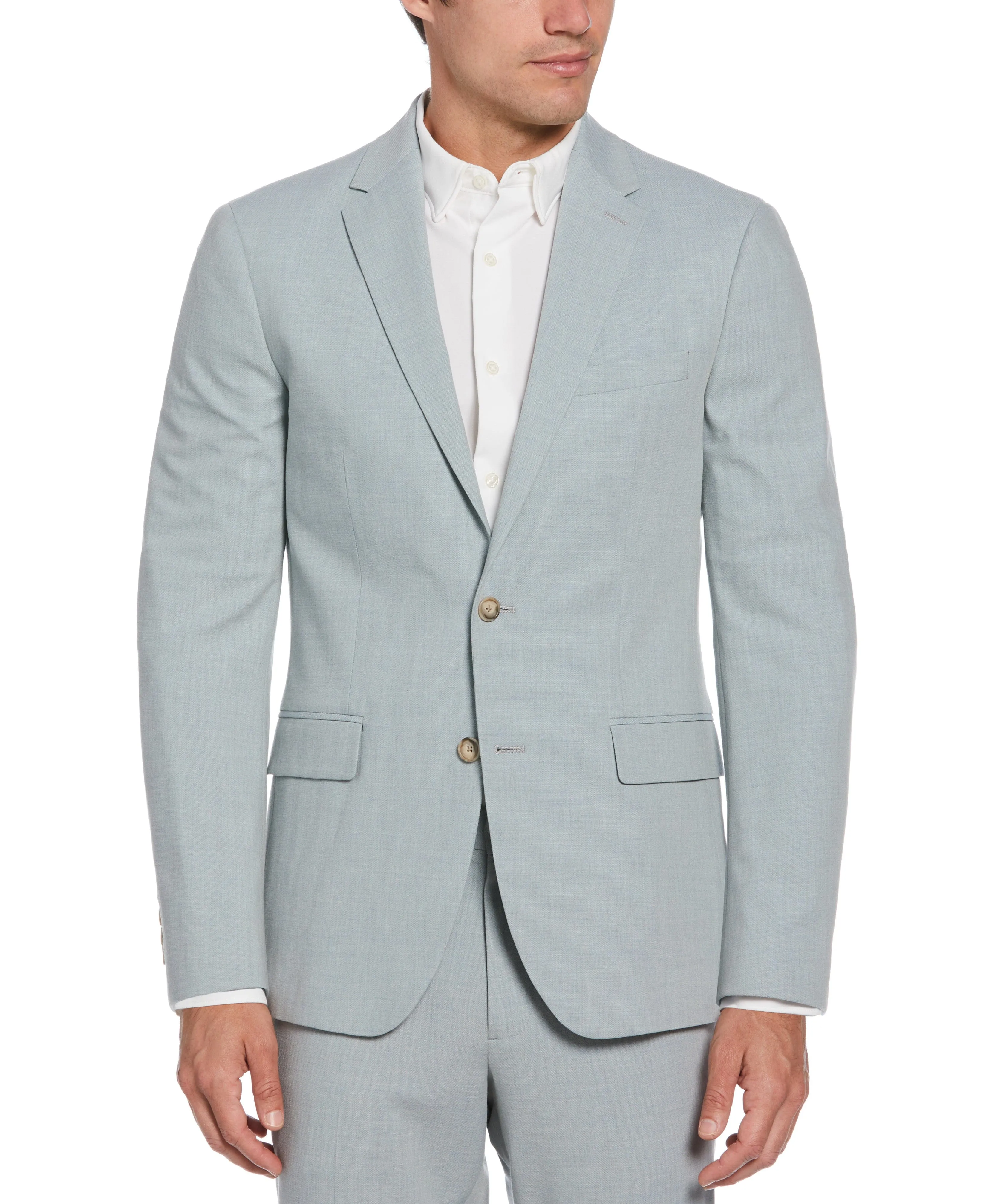 Tua X Perry Ellis Collaboration Slim Fit Two-Tone Tech Stretch Suit Jacket