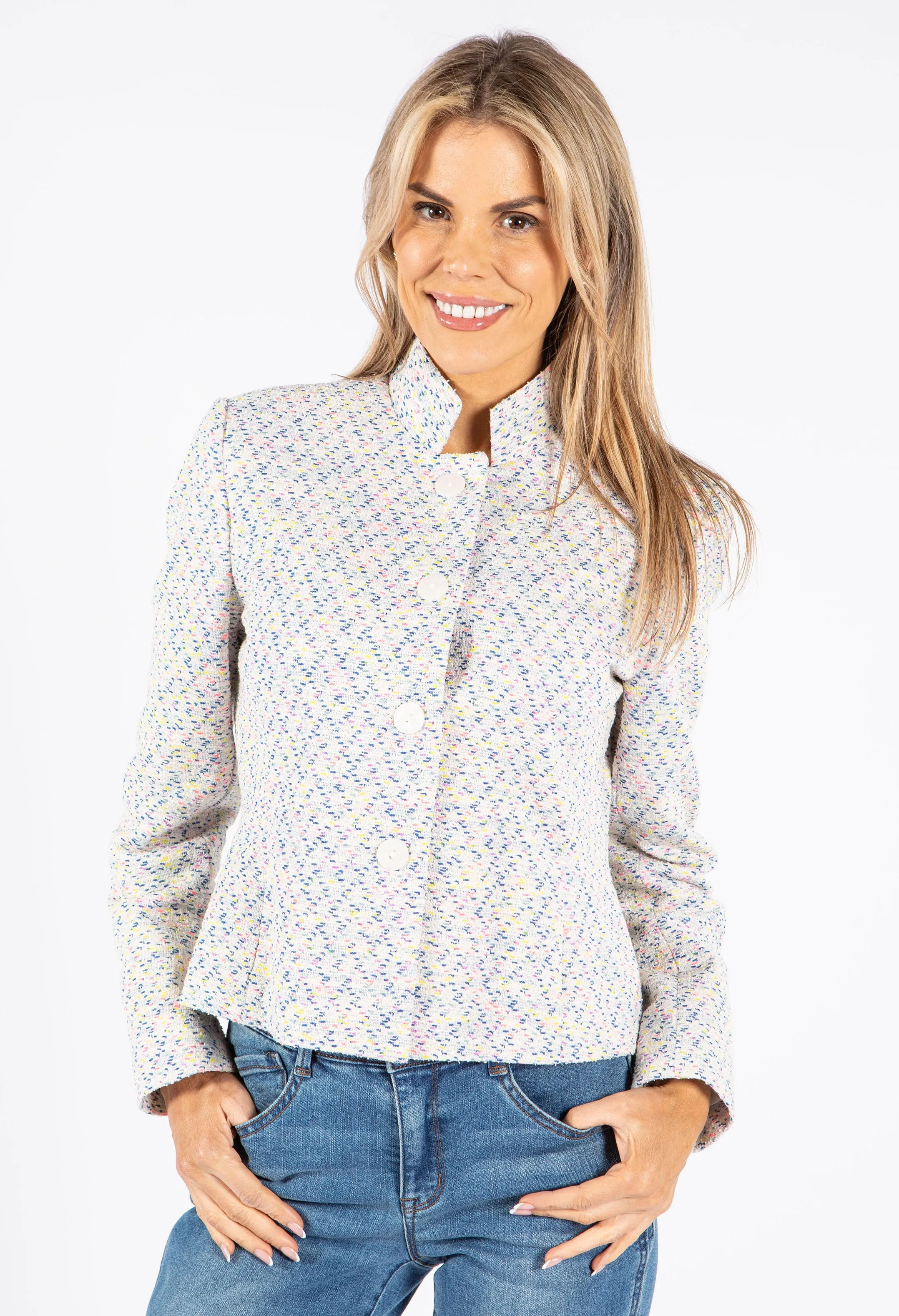 Tweed Buttoned Jacket