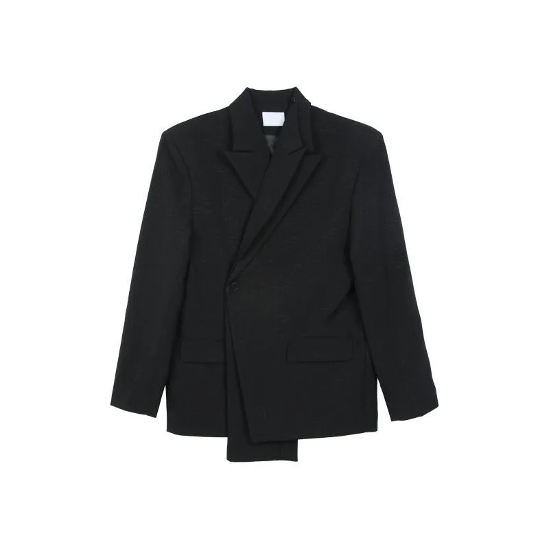 Two-Piece Shoulder pad Blazer & Dress Pants Set