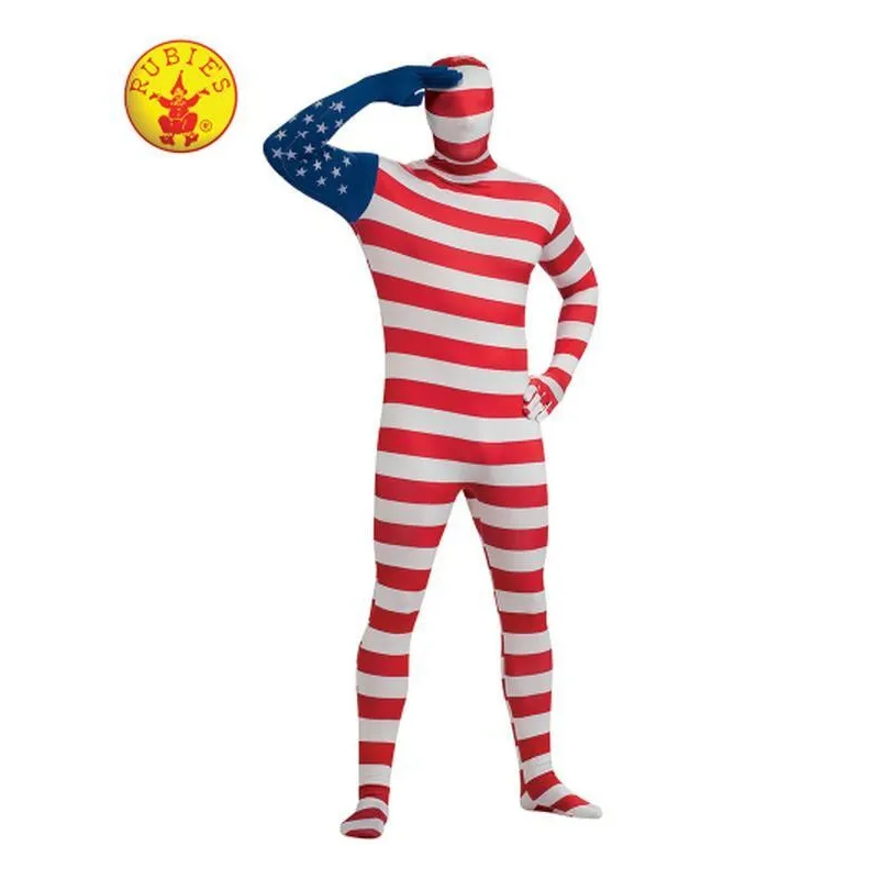 Usa Flag 2 Nd Skin Suit Size Xl