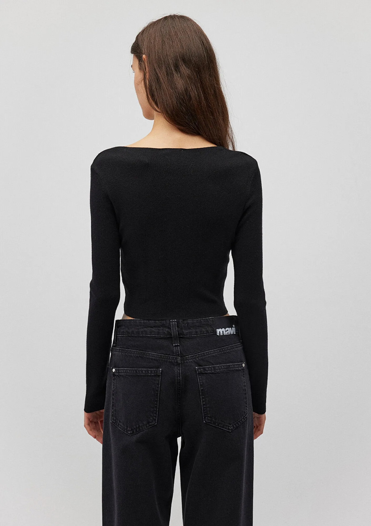 V Neck Black Sweater