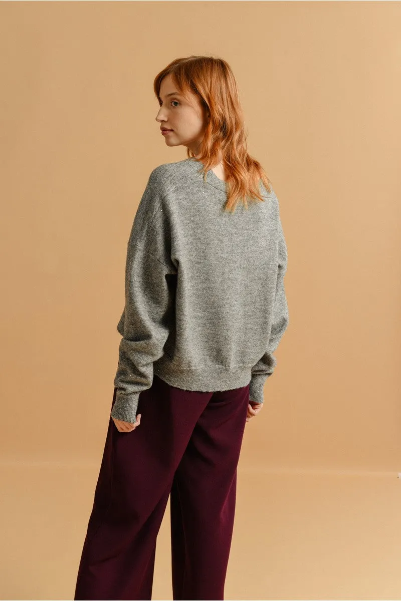 V-Neck Knitted Cardigan