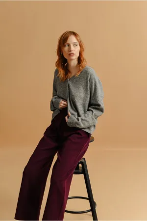 V-Neck Knitted Cardigan