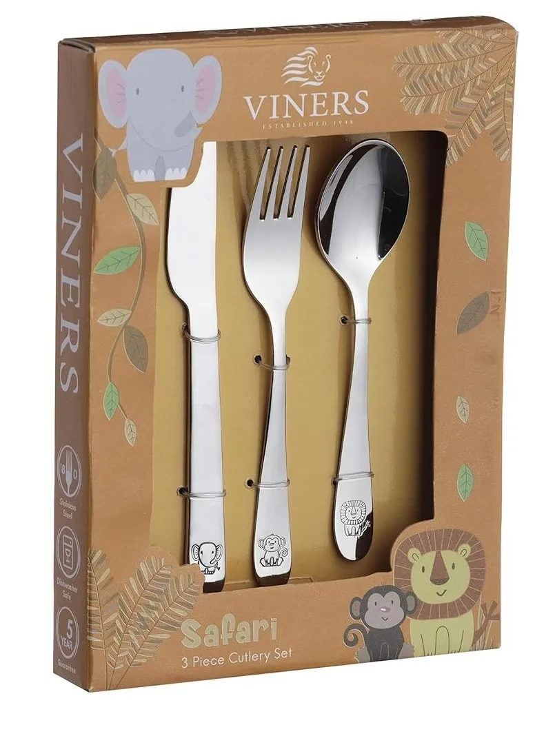 Viners Kids Cutlery Safari 3 Piece VN0304039