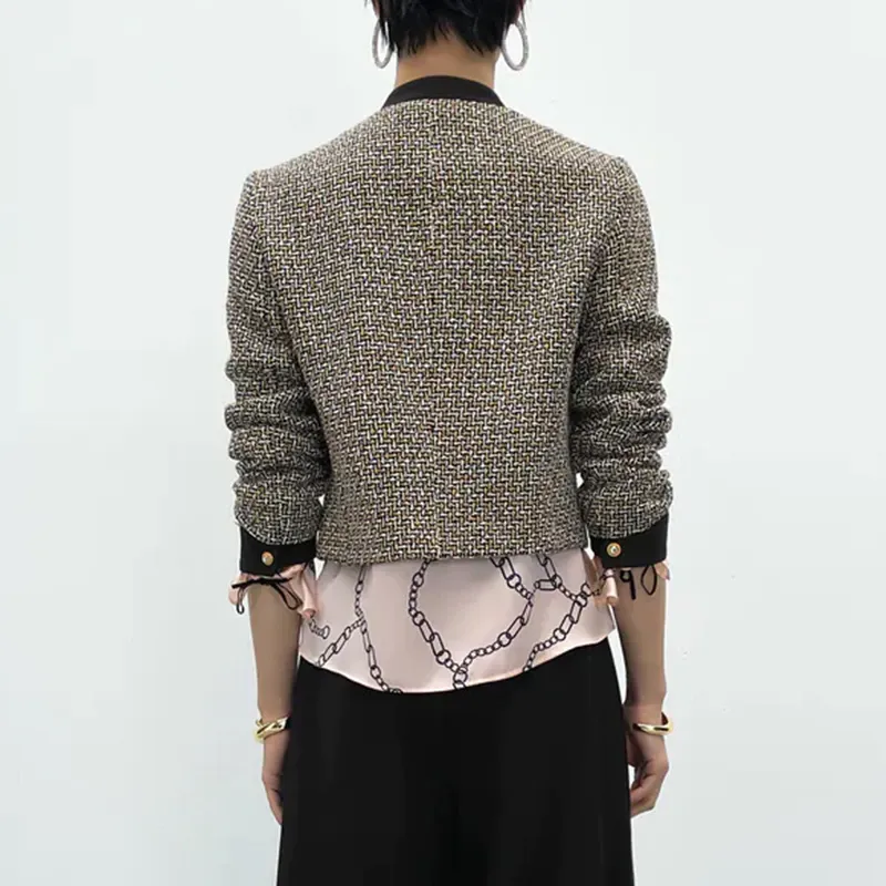 Vintage Long Sleeve Tweed Jacket