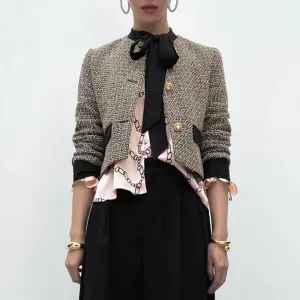 Vintage Long Sleeve Tweed Jacket