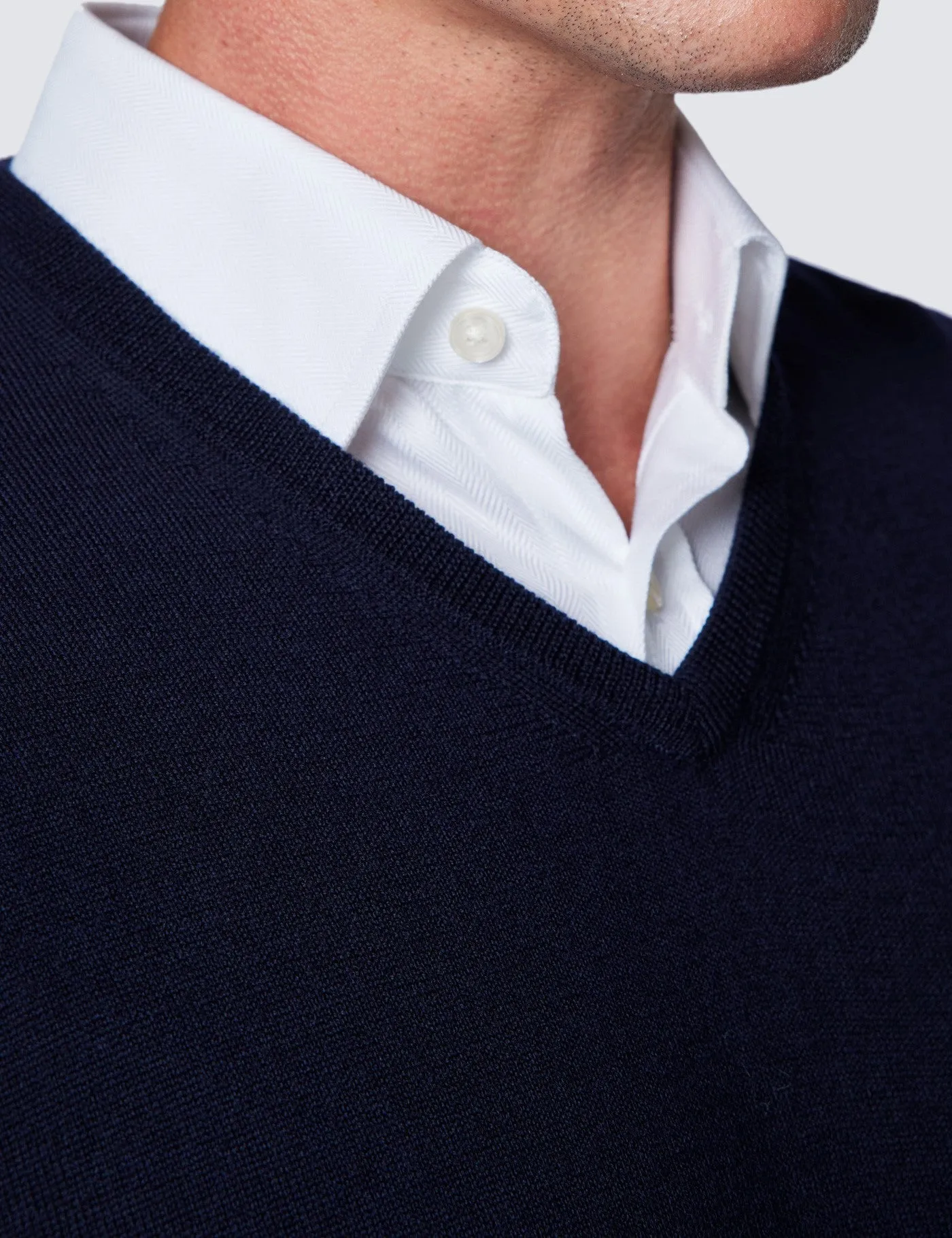 VNECK Men's Navy Long Sleeve Pullover Sz XXXL NWT