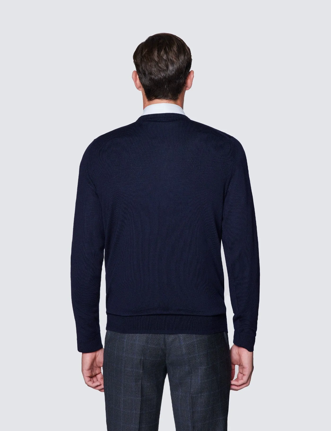 VNECK Men's Navy Long Sleeve Pullover Sz XXXL NWT