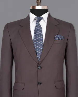 Voodoo Purple Subtle Checked Wool Rich Blazer