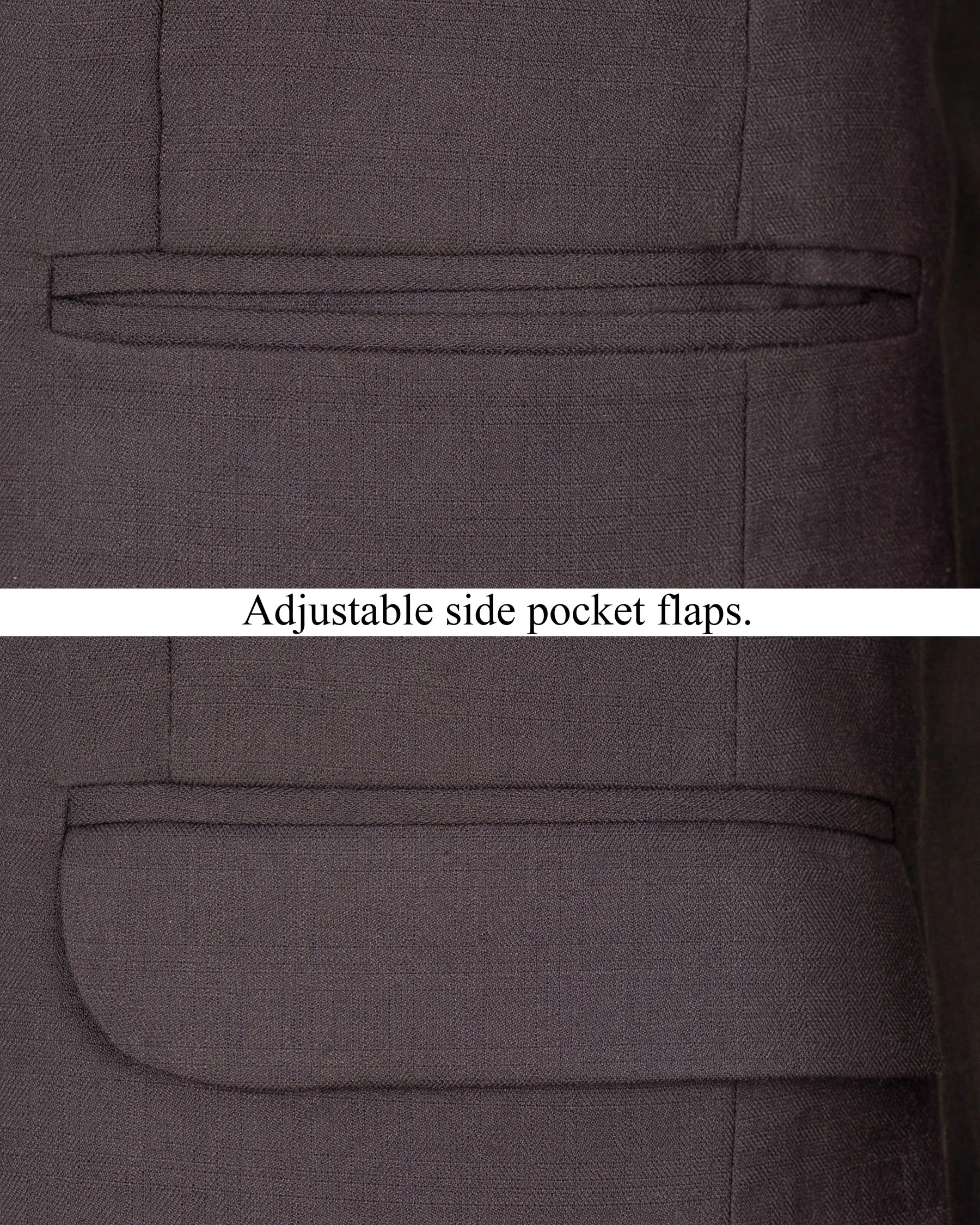 Voodoo Purple Subtle Checked Wool Rich Blazer