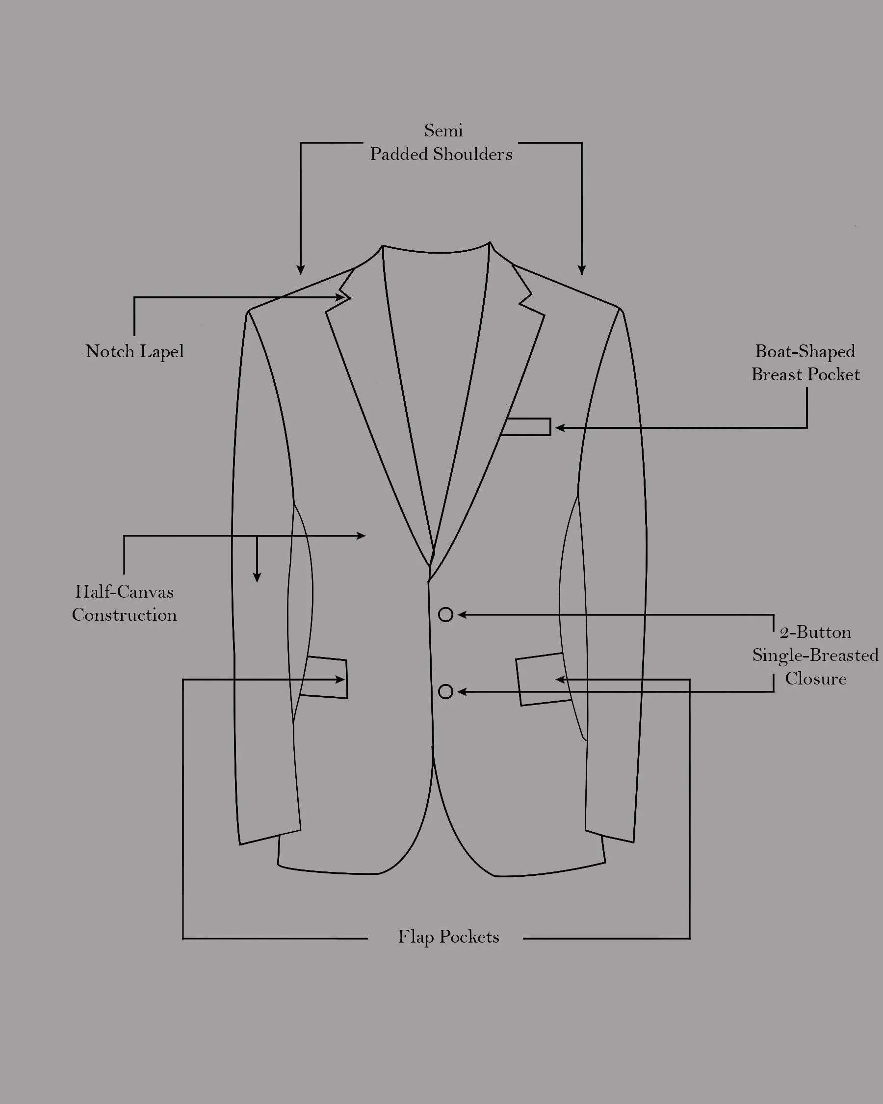 Voodoo Purple Subtle Checked Wool Rich Blazer