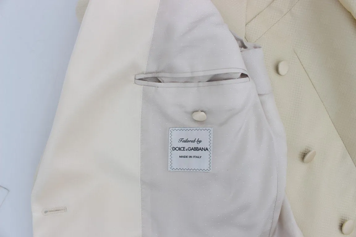 White Double Breasted 3 Piece Suit