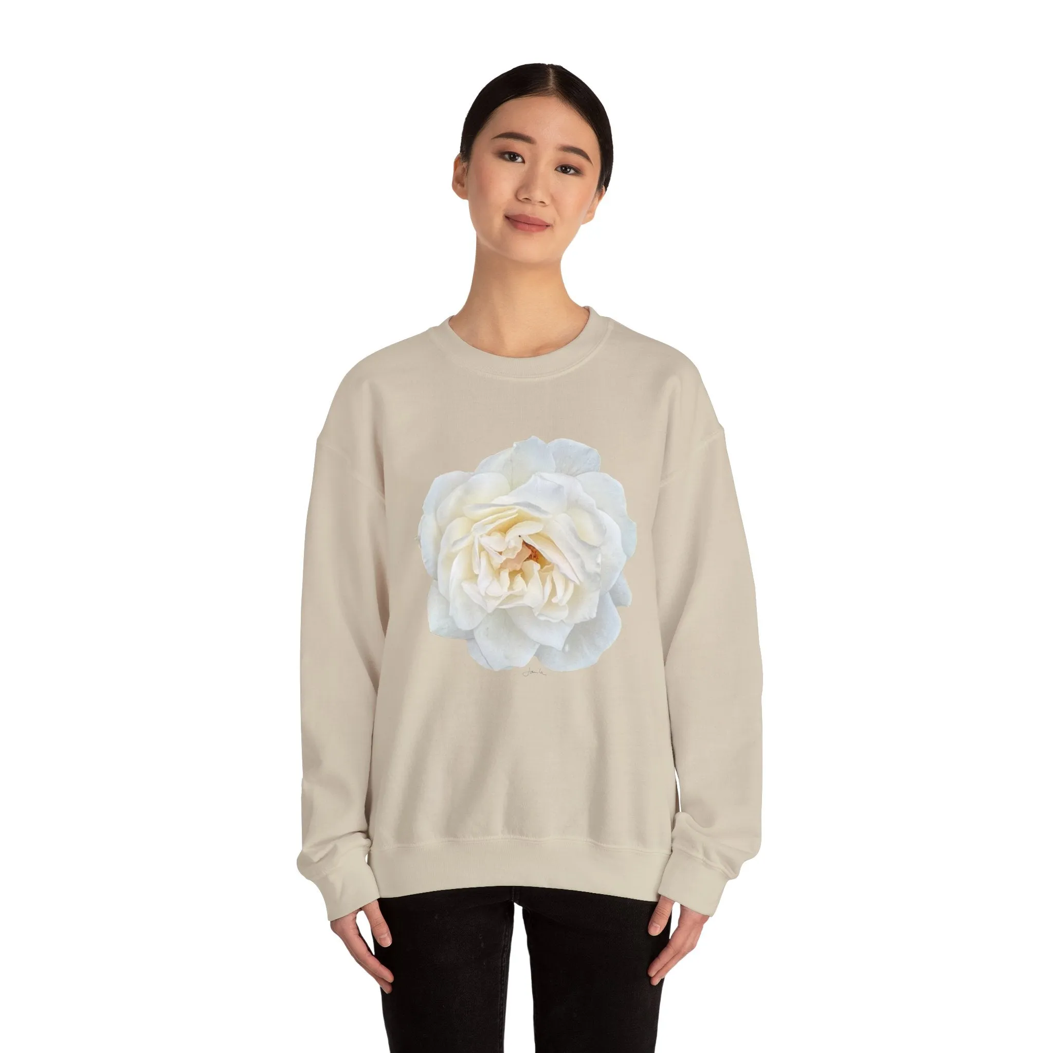White Rose Unisex Heavy Blend™ Crewneck Sweatshirt