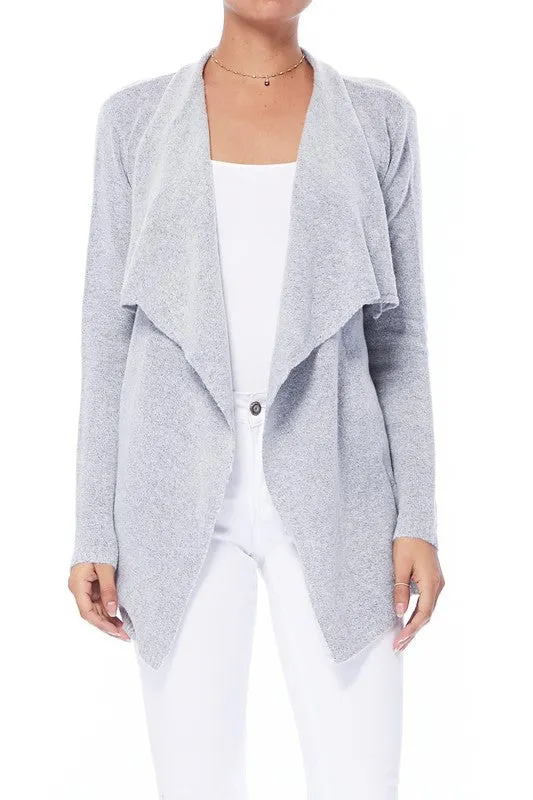 Women's Draped Stylish Cape Sweater Cardigan