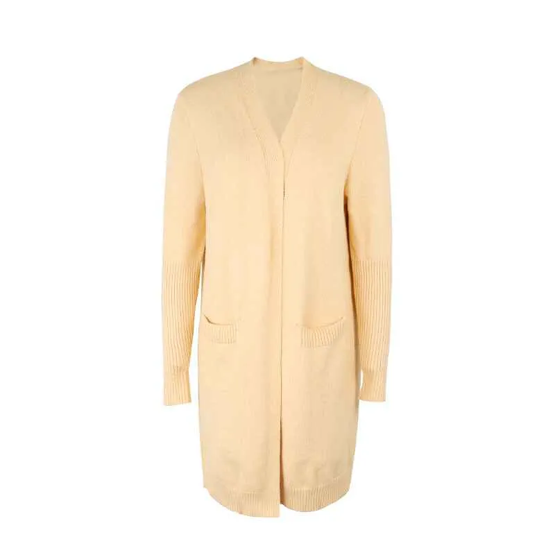 Womens Loose Open Front Cardigan Long Sleeve Casual Lightweight Soft Knit Sweaters Coat with Pockets K625