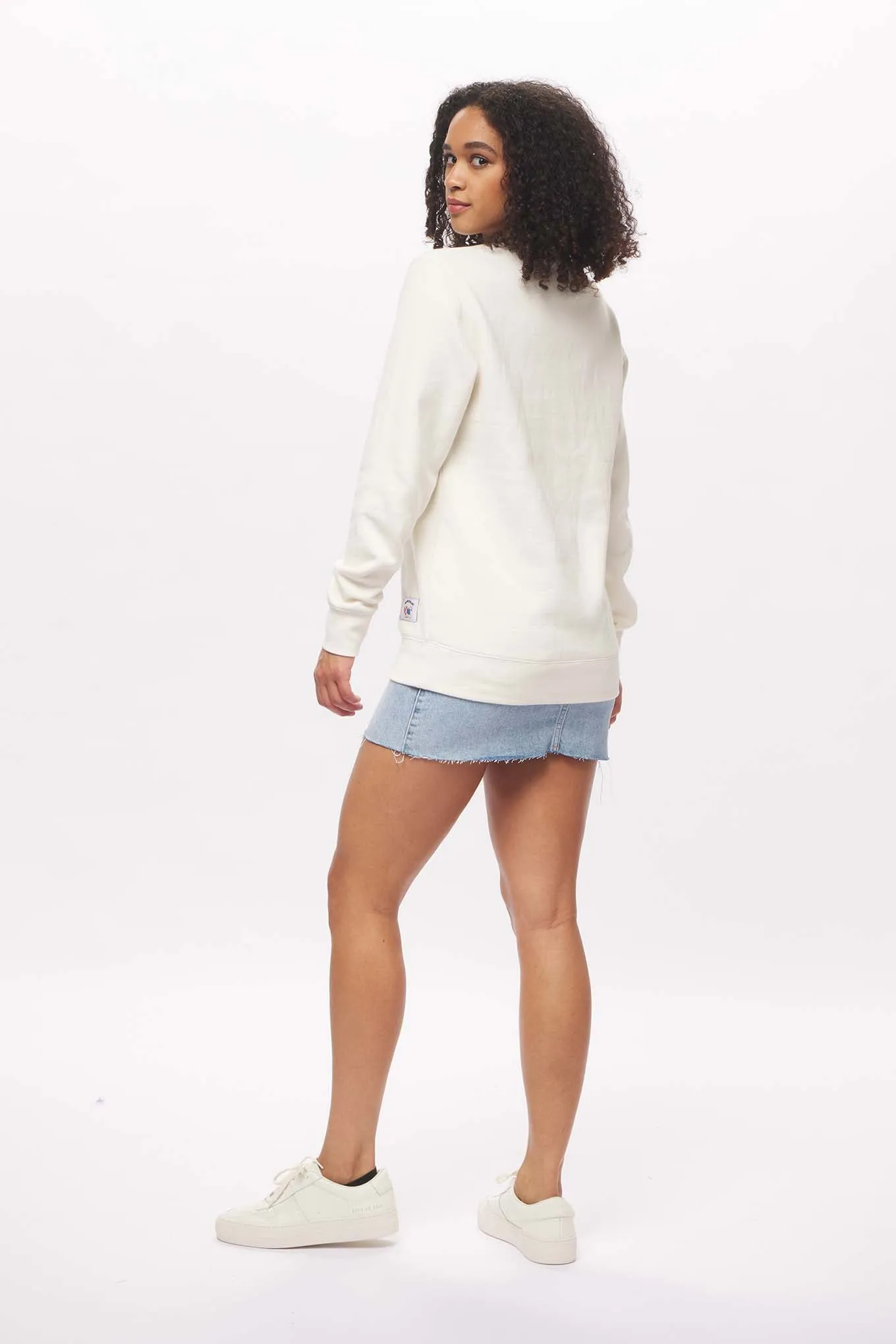 Women's - Voilier - Cream Nautical Flags Crew Neck Sweater